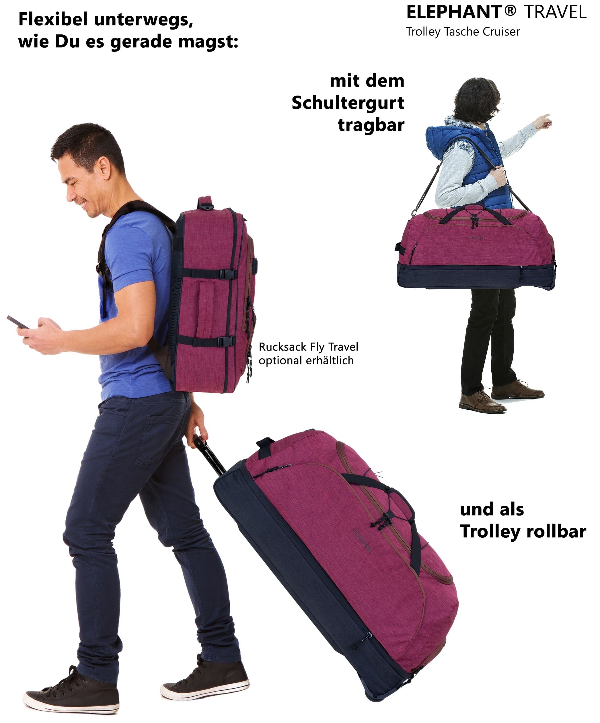 ELEPHANT Weichgepäck-Trolley Cruiser Trolley 100-135 L Reisetasche Travel, Tasche Softcase Gepäck Reise Urlaub Trolly