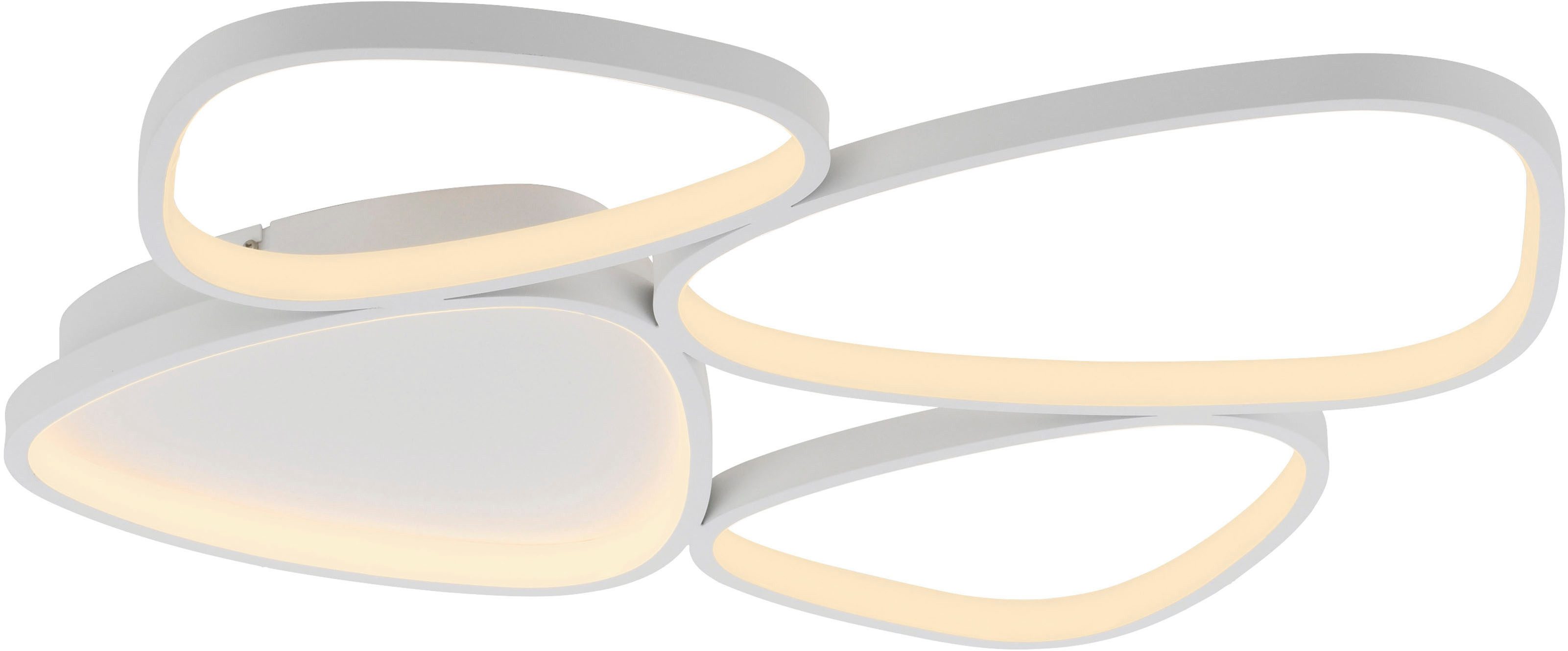 SCHÖNER WOHNEN-Kollektion LED Deckenleuchte PEBBLES, LED fest integriert, Warmweiß, SCHÖNER WOHNEN Kollektion, 3-Stufen Dimmfunktion, Memoryfunktion