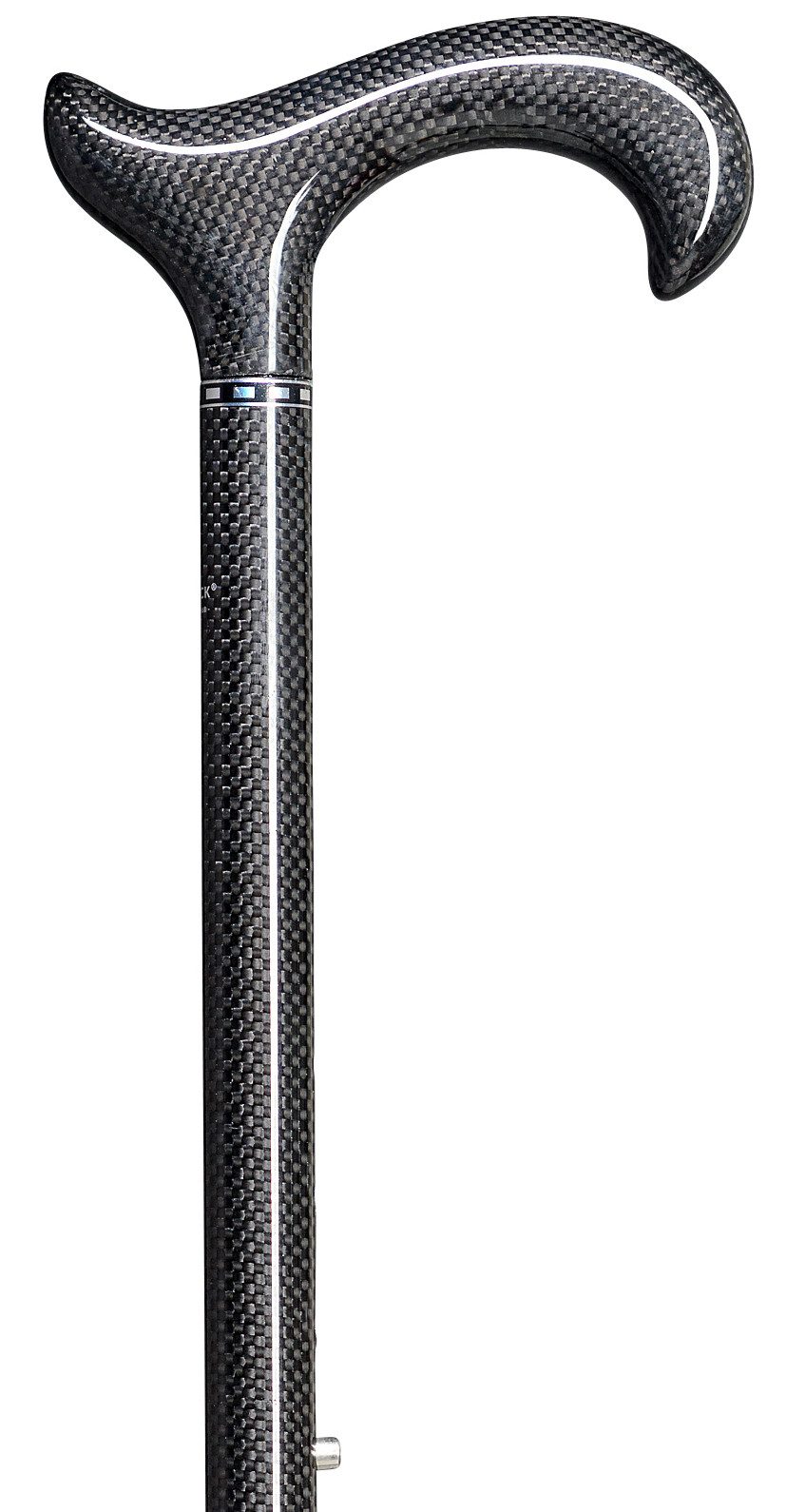 Gehstock Gehstock Carbon-Derby ERGONOMIC, Derbygriff aus Carbon,anthrazit, Stoc