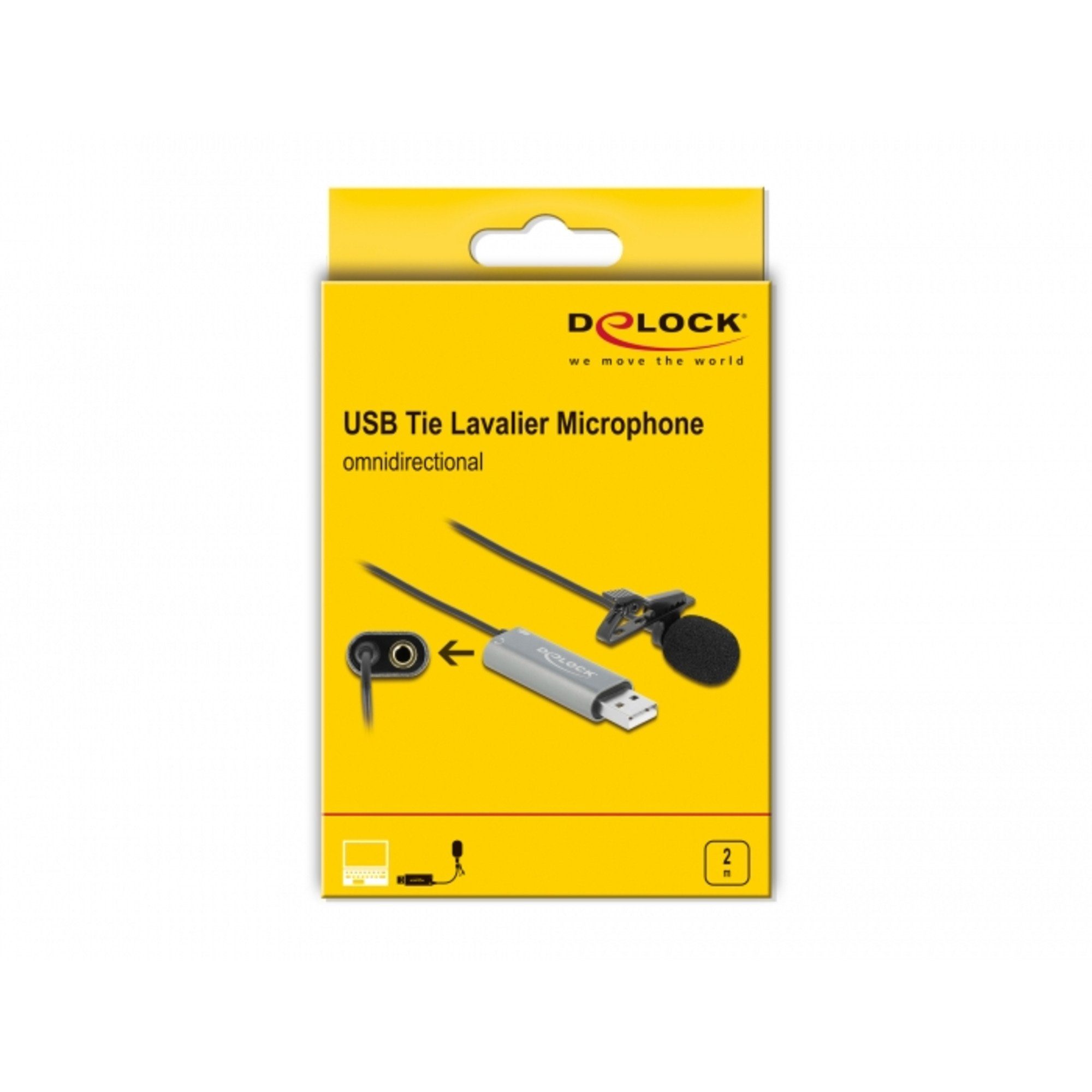 USB (Klinke) DeLOCK Mikrofon, Delock Gaming-Headset Krawatten