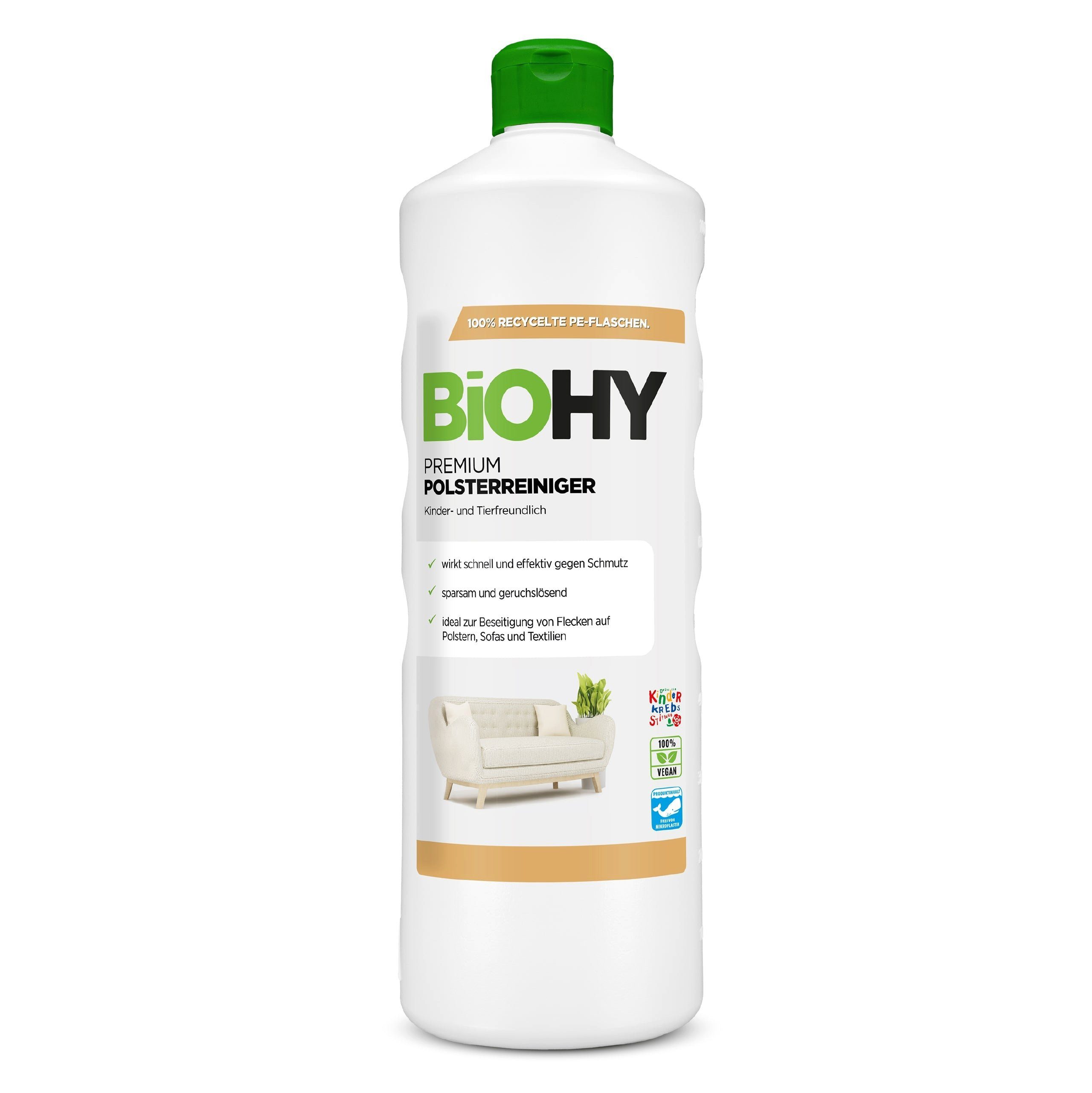 BiOHY Premium Polsterreiniger 6er Pack (6 x 1 Liter Flasche) Polsterreiniger (6-St)