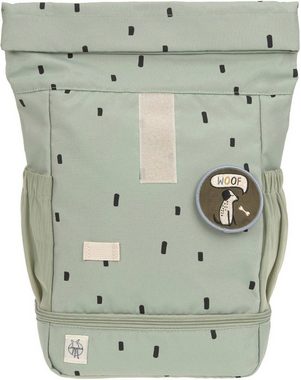 LÄSSIG Kinderrucksack Happy Prints, Mini Rolltop, Light Olive