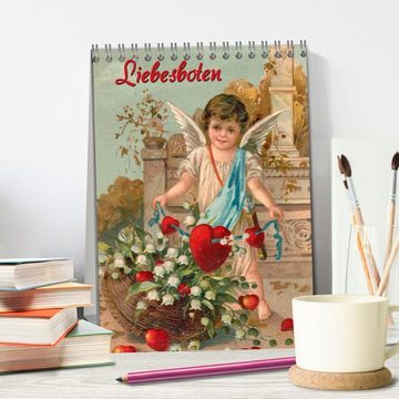 CALVENDO Wandkalender Liebesboten (Tischkalender 2024 DIN A5 hoch), CALVENDO Monatskalender