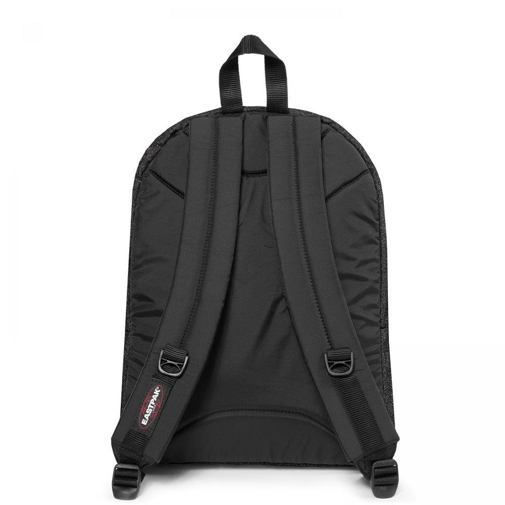 Eastpak Rucksack PINNACLE, Spark Black, aus Polyester, mit Schlüsselclip, Vegan