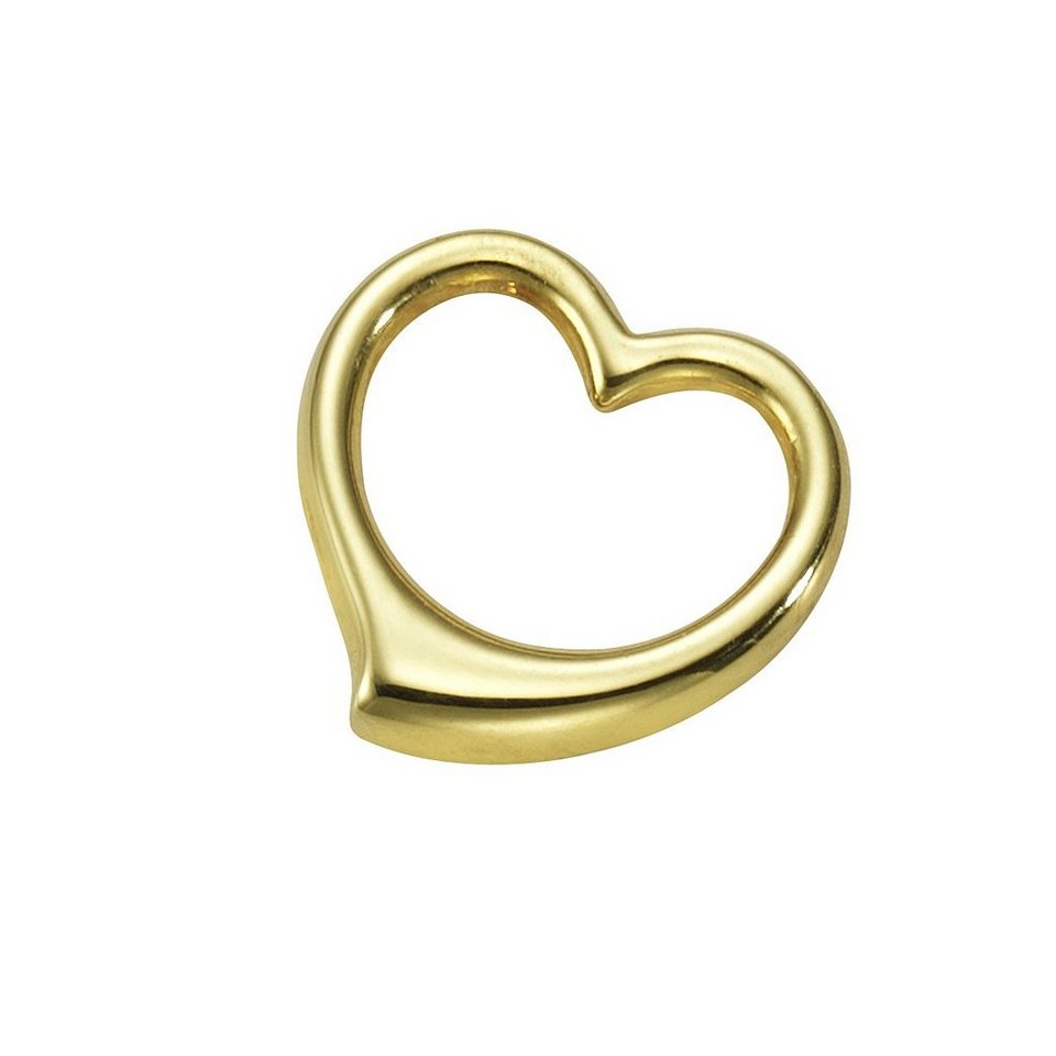 Vivance Kettenanhänger 333 Gold Motiv Herz, Schönes Geschenk für Freundin  oder Partnerin