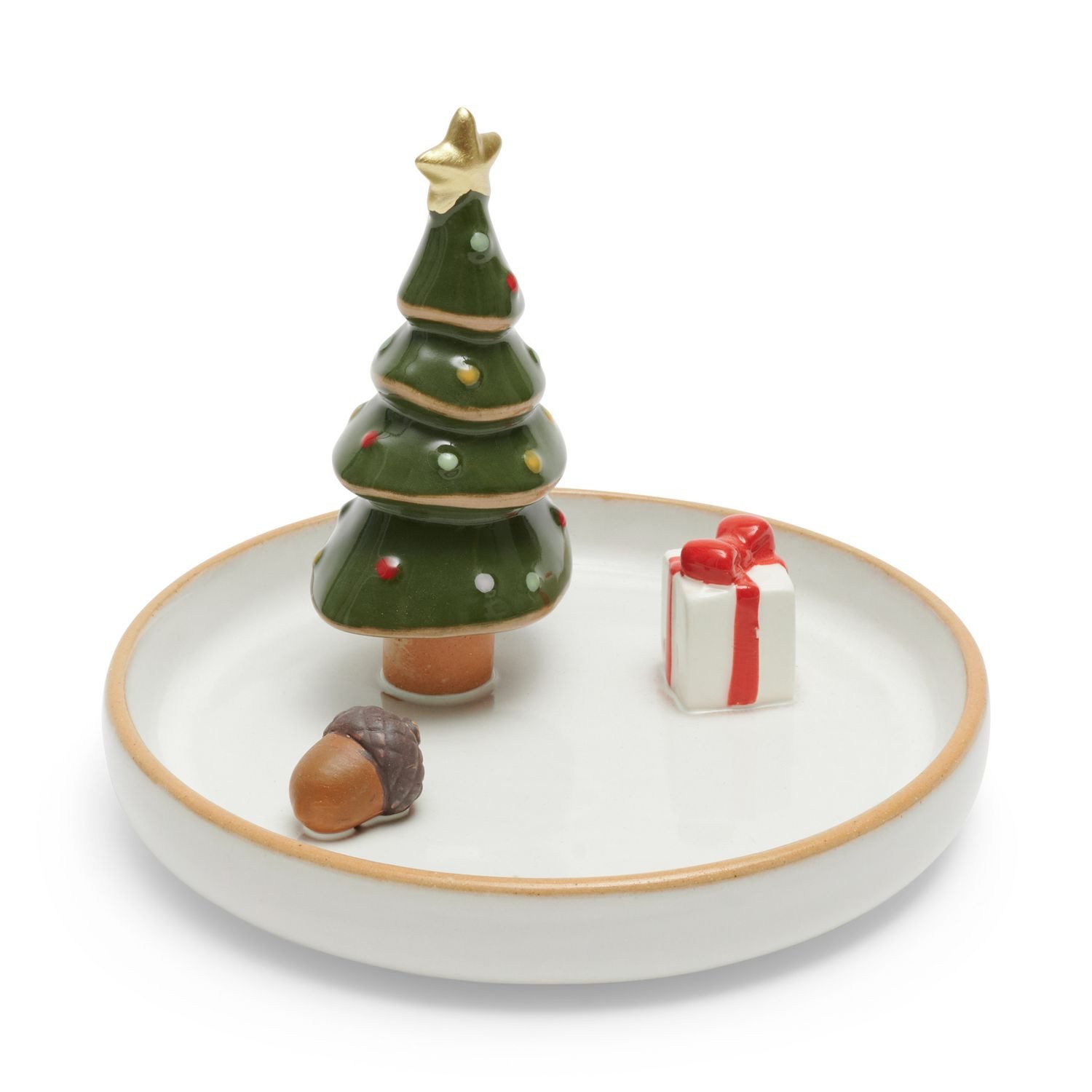 Weihnachtsszene Weihnachtlicher Dekoteller