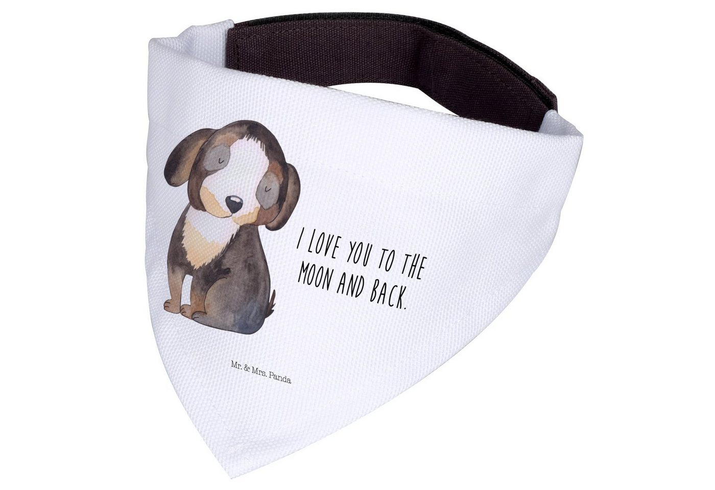 Thumbnail - Mr. & Mrs. Panda Hundefliege Hund Entspannen - Weiß - Geschenk, Tuch, Hunde, Hundespruch, Halstuch, Polyester, Kreative ...