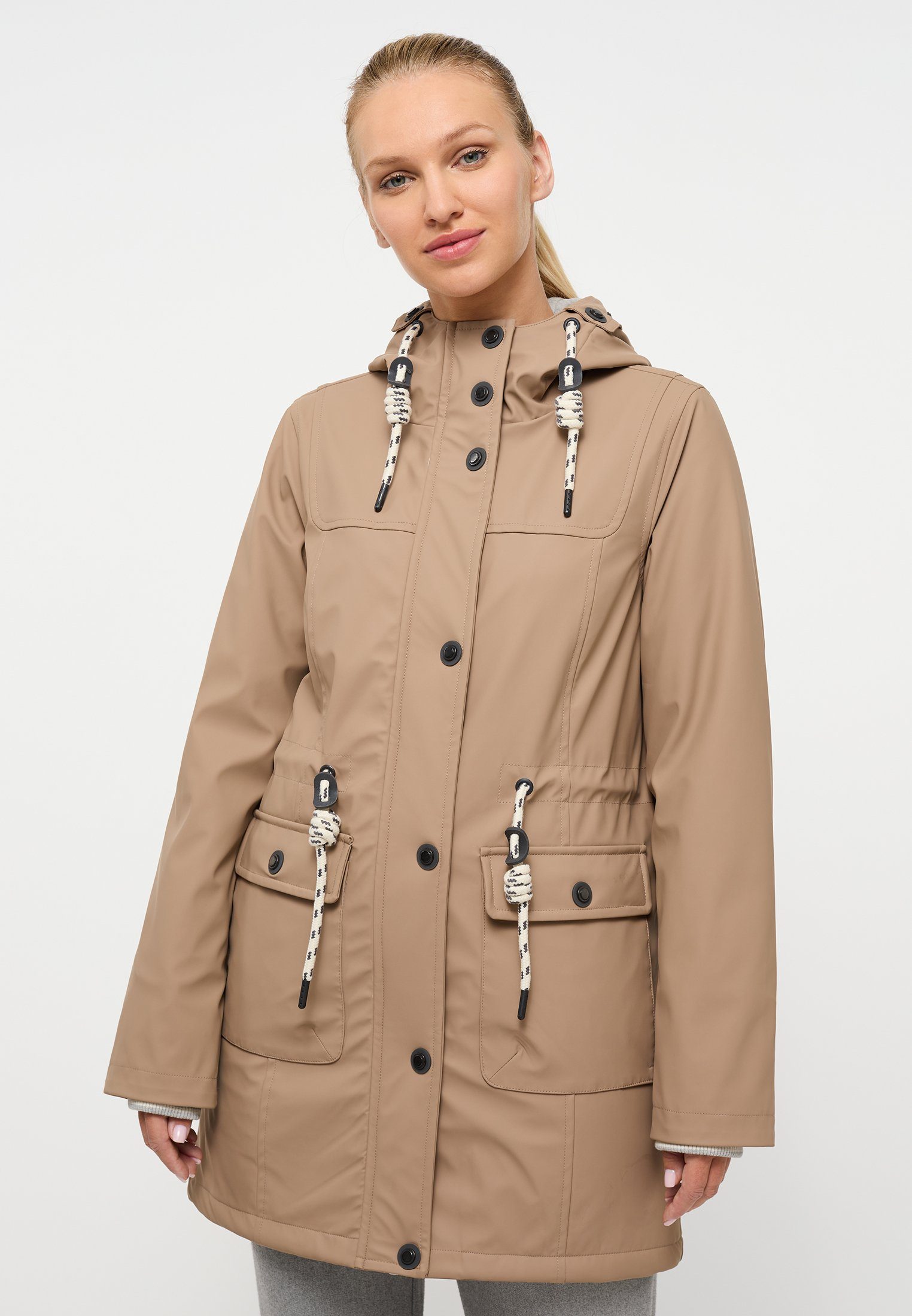 preiswert Eterna Regenjacke taupe