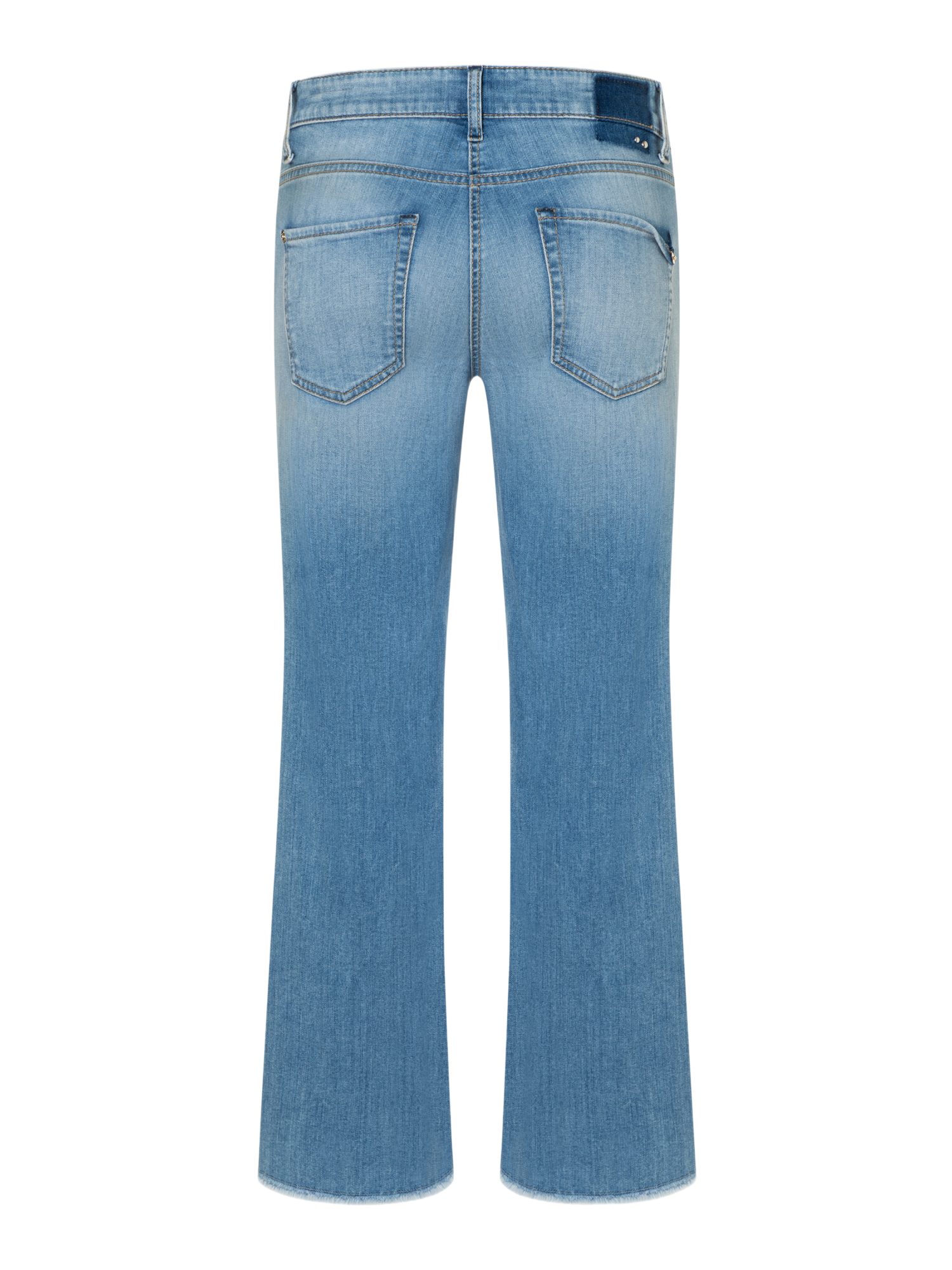 Cambio Stretch-Hose blau,Casual,Baumwolle,Unifarben,Flared Fit,Mittel