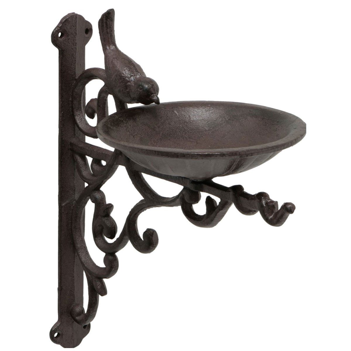 BOLTZE GRUPPE GmbH Vogeltränke Vogeltränke Twinki zur Wandbefestigung Gusseisen Vogelbad 25cm