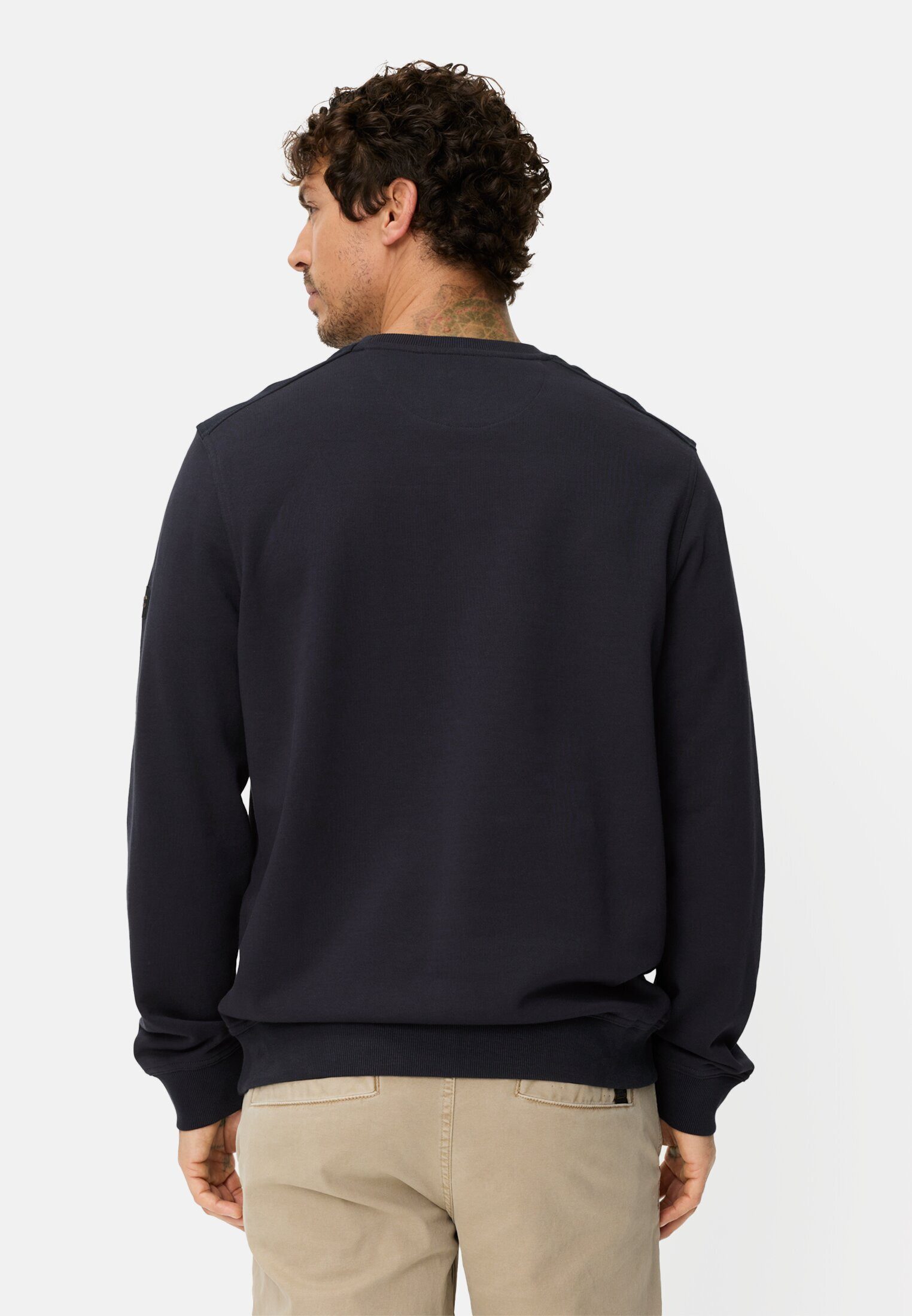 camel active Sweatshirt mit Rundhalsausschnitt Langarm Rundhals günstig online kaufen