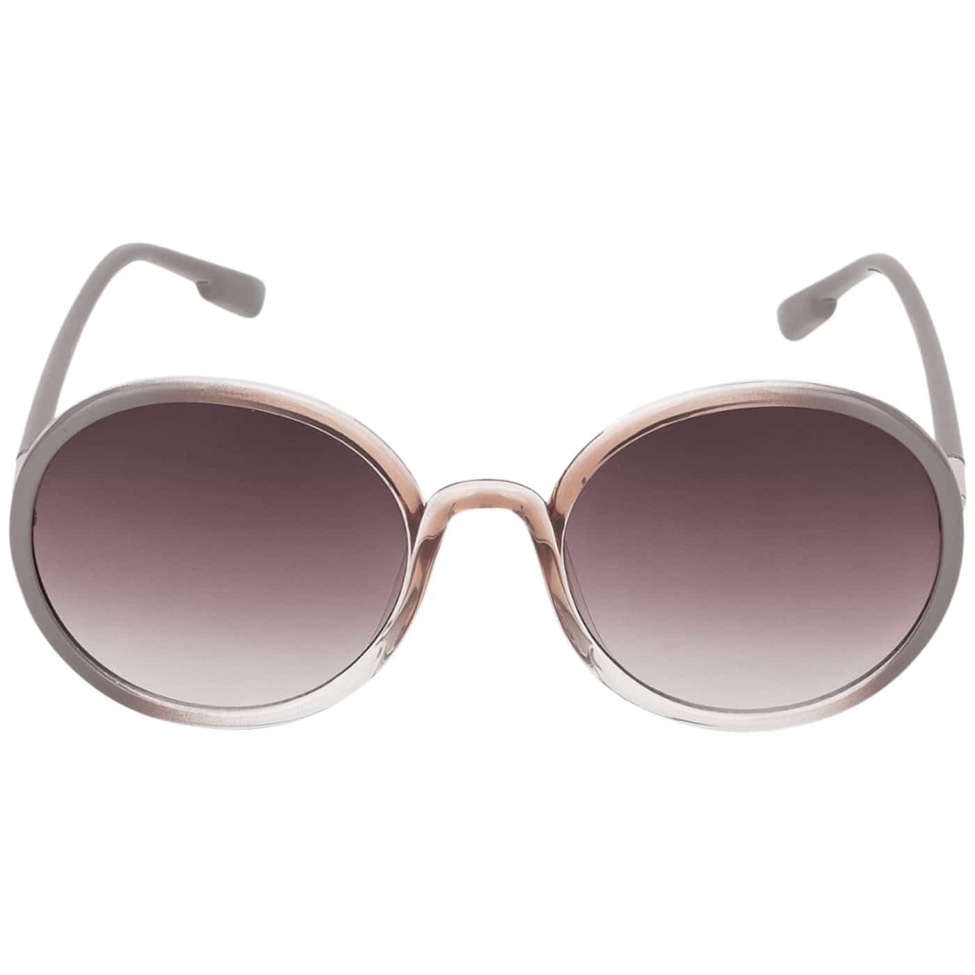 schwarzen Rundglas Sonnenbrille (1-St) Designer und Eyewear mit Taupe blau Sonnenbrille BEZLIT Damen Linsen violette,