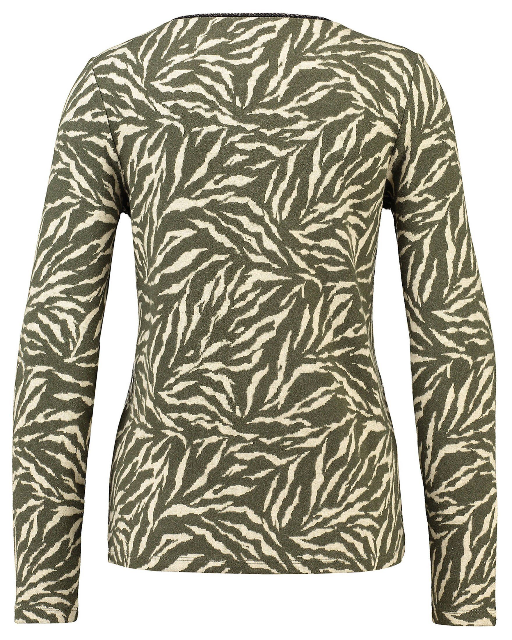 WILD ROUND T-Shirt (1-tlg) Largo WLS SOUL (44) Key khaki Longsleeve Damen