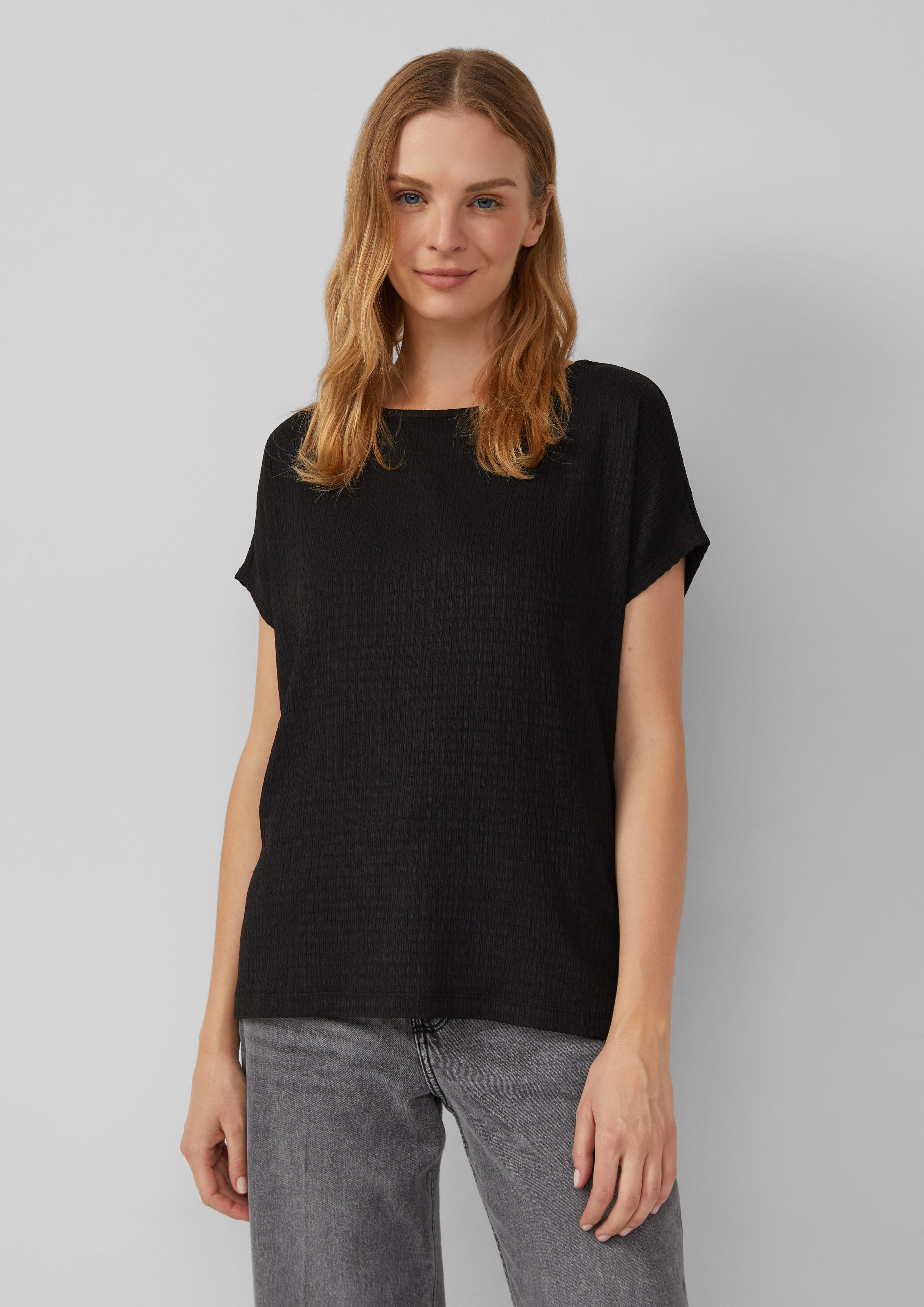 s.Oliver Shirttop Strukturiertes T-Shirt im Relaxed günstig online kaufen