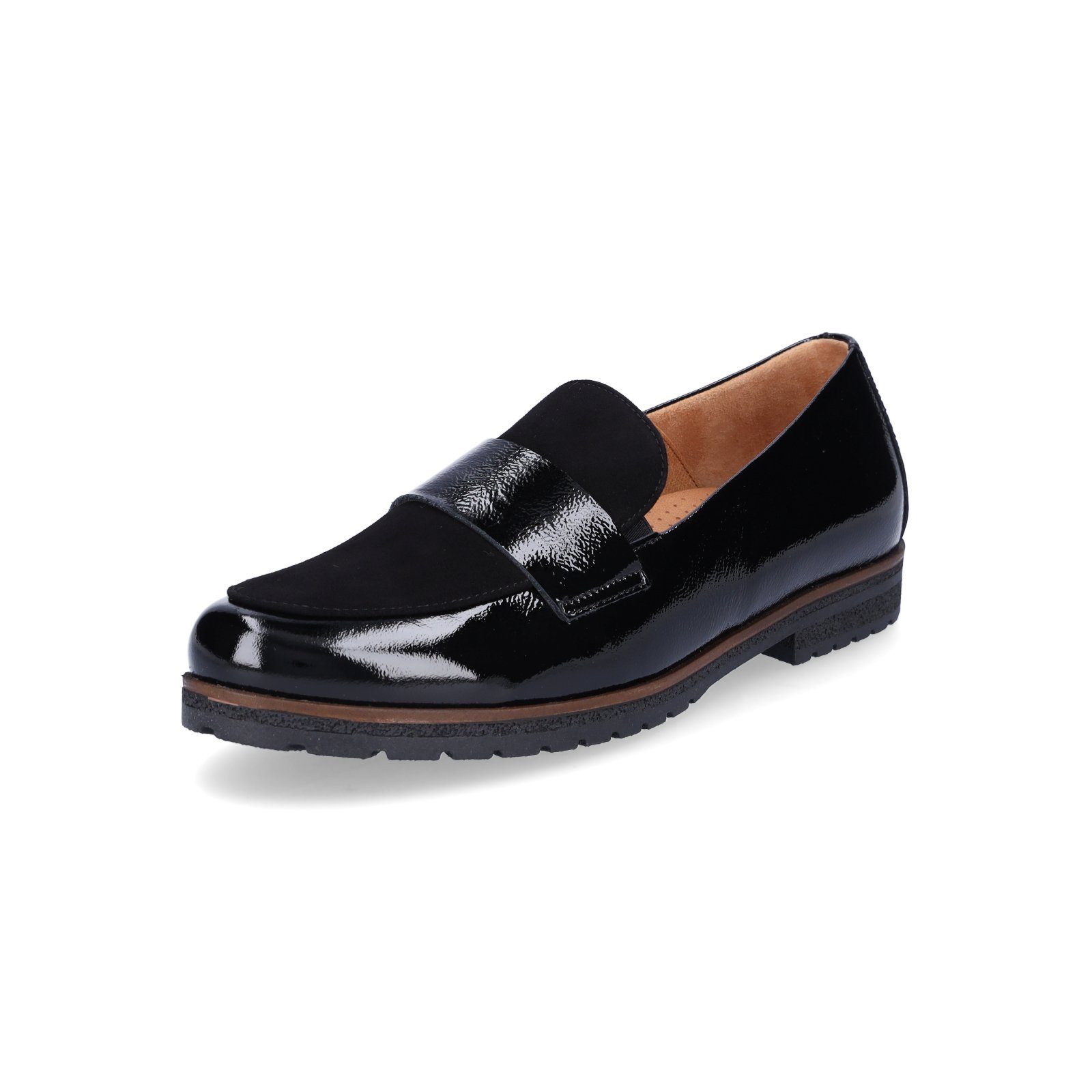 Gabor Damen Slipper schwarz Lack Slipper