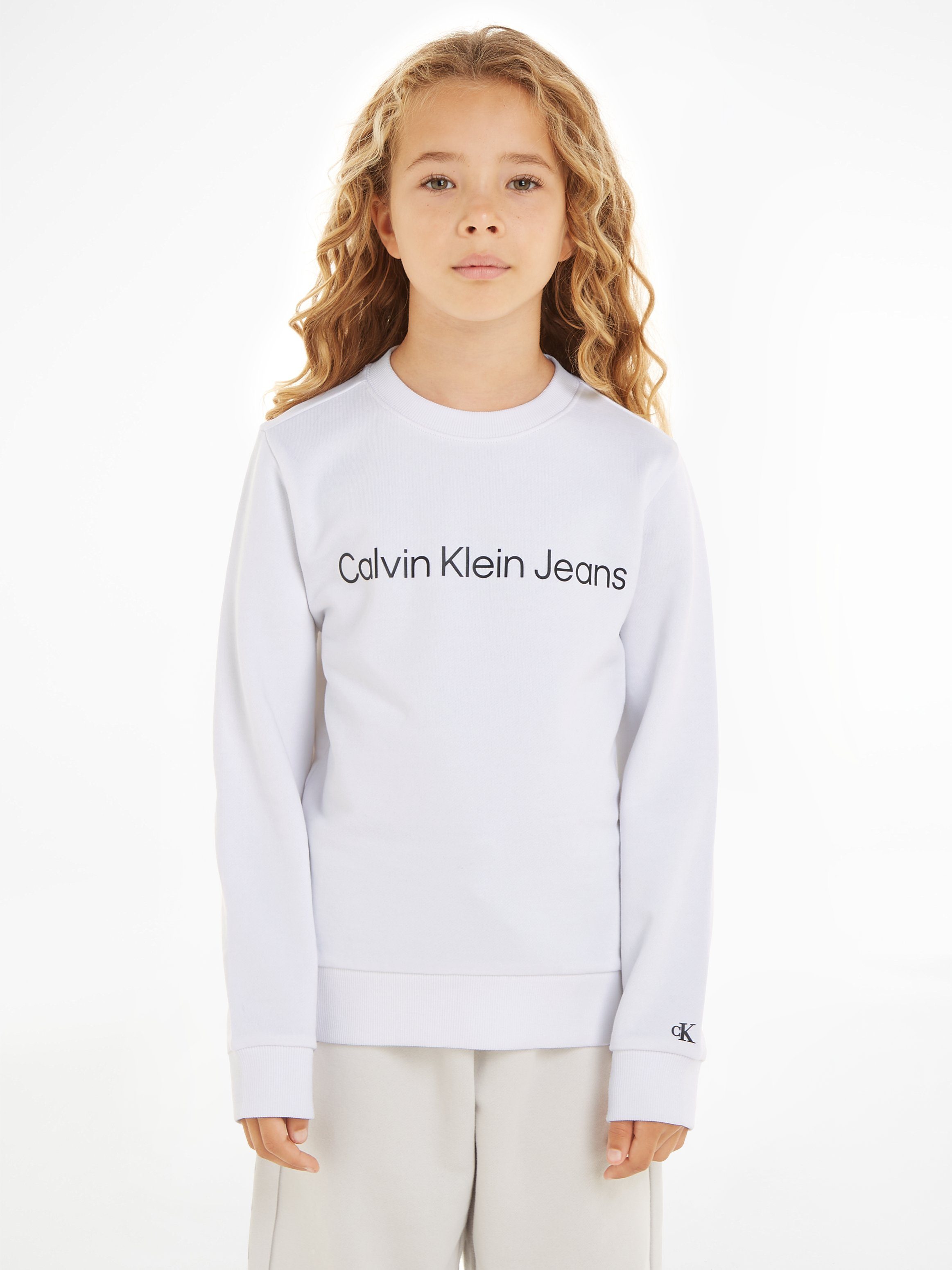 Calvin Klein Jeans Sweatshirt INST. LOGO REGULAR CN für Kinder bis 16 Jahre