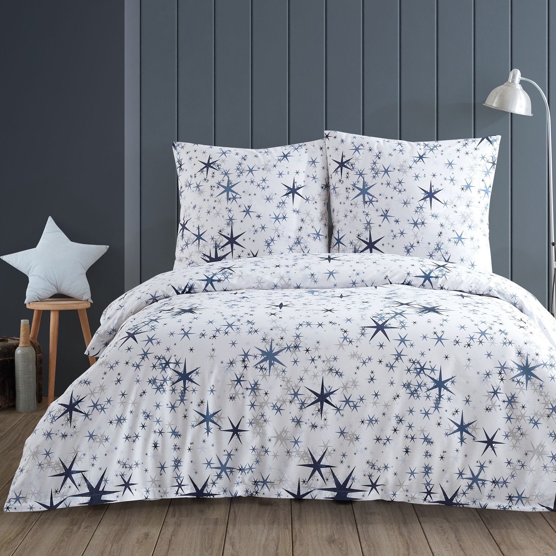 Buymax Bettwäsche, Renforcé, 2 teilig, Bettbezug-Set 135x200 cm 100% Baumwo günstig online kaufen