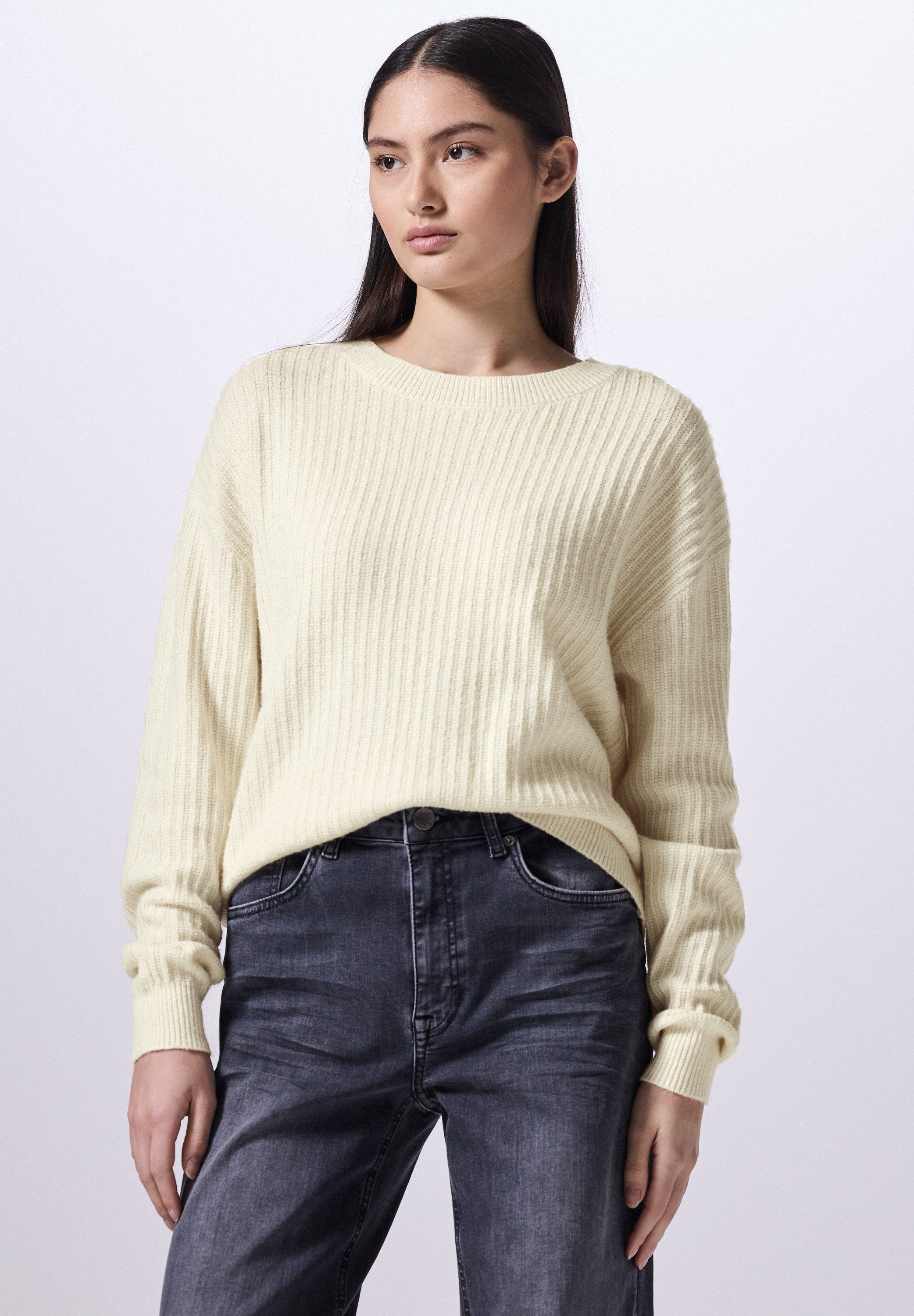 STREET ONE STUDIO Strickpullover aus Baumwolle günstig online kaufen