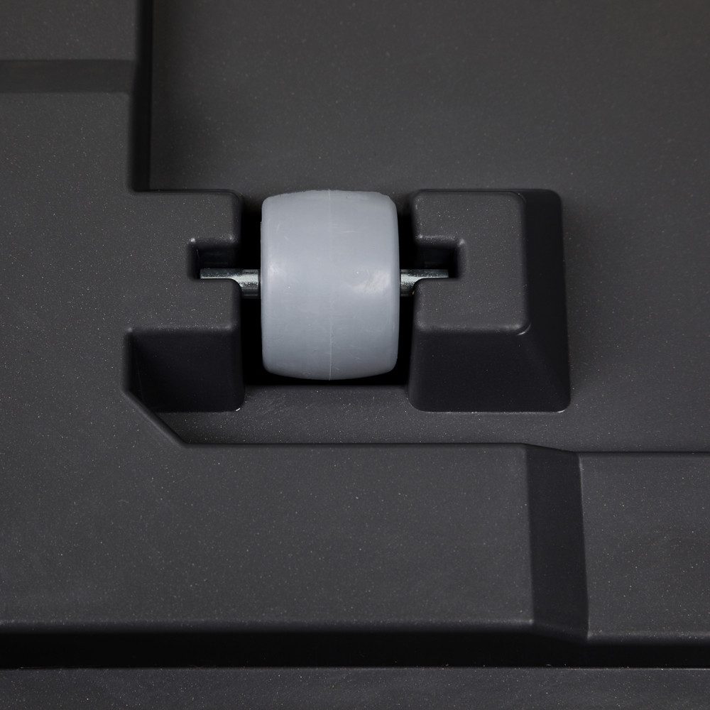 Kreher Pflanzkübel 'Eco Wood' in Anthrazit aus recyceltem Kunststoff (1 St)