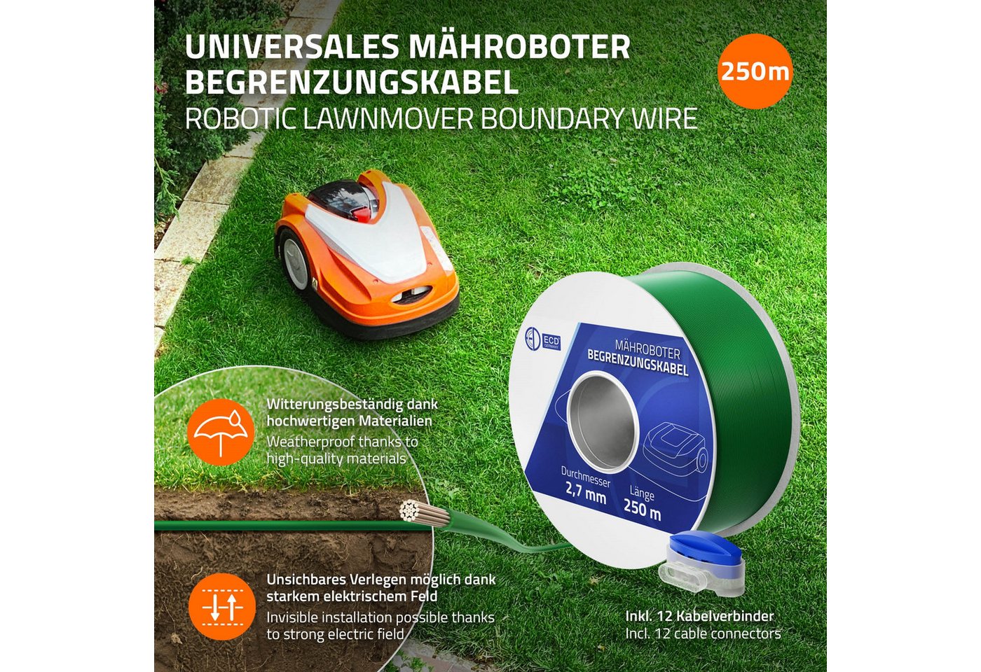 ECD Germany Universal Begrenzungsdraht a... ECD Germany Universal Begrenzungsdraht a...