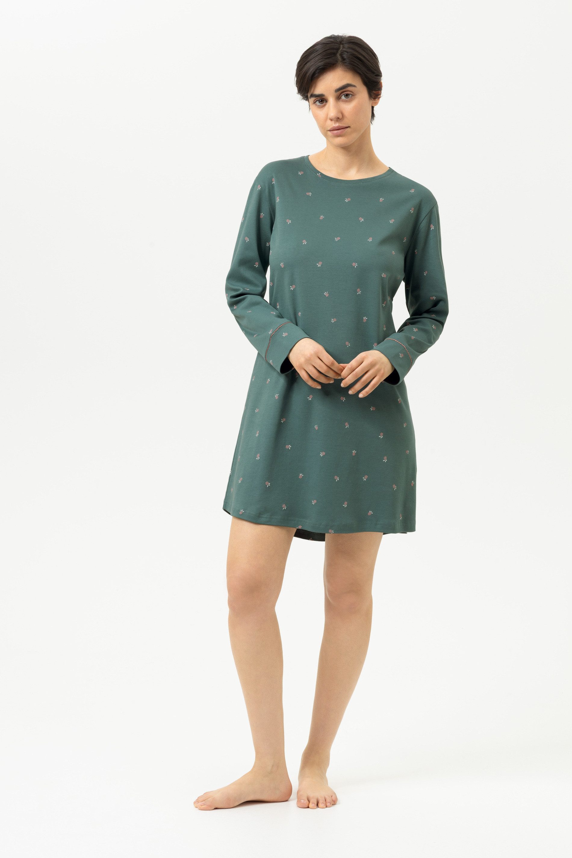 Mey Nachthemd Mey Damen Nachthemd Serie Little Berries Gepunktet (1-tlg) Feminines Nachthemd, Gemustert, Interlock, Baumwolle