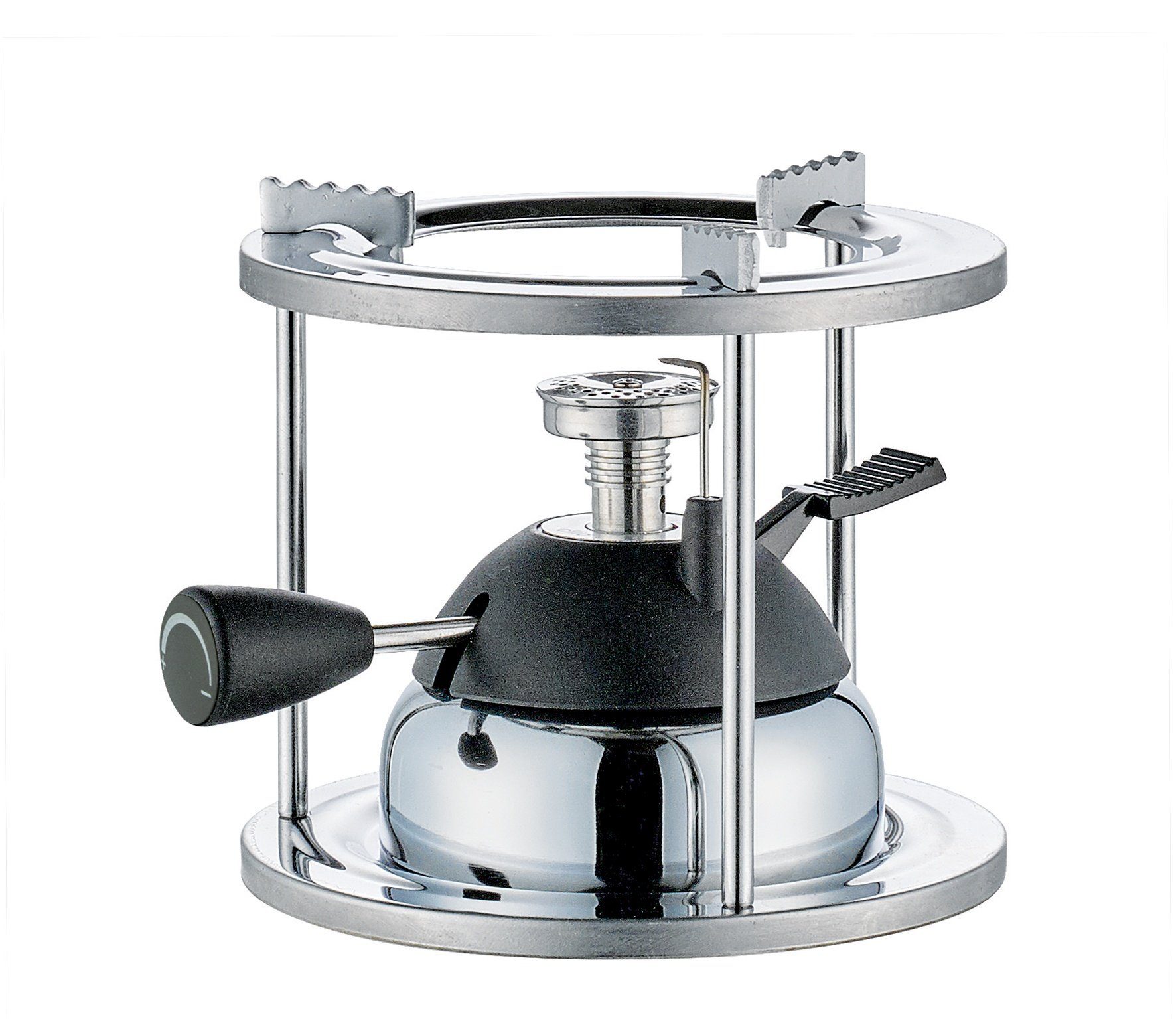 Cilio Stövchen Cilio - Gasbrenner-Set FIAMMA Espresso Kaffee Mokka Wok Fondue, (Set bestehend aus Gasbrenner und Rechaud)