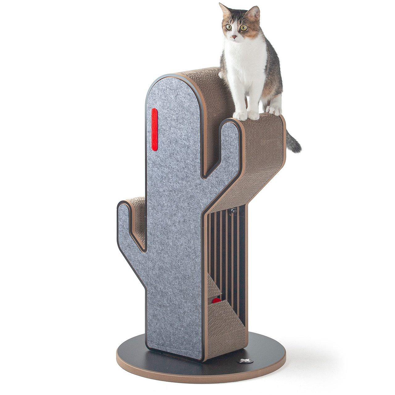 Canadian Cat Company Kratzbrett Kratzmöbel Kaktus, Kratzsäule, Kratzstamm, 45 x 45 x 80 cm