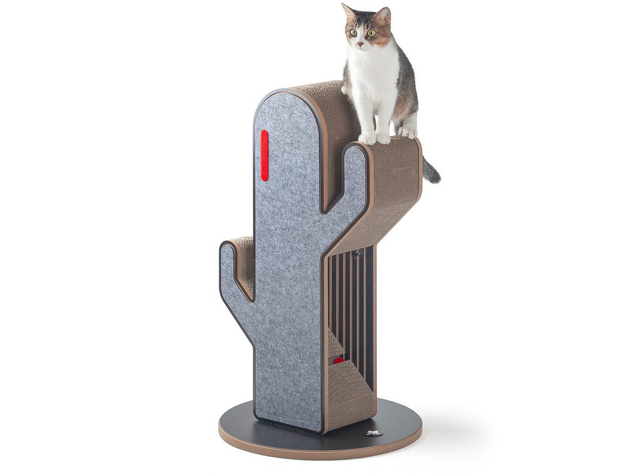 Canadian Cat Company Kratzbrett Kratzmöbel Kaktus, Kratzsäule, Kratzstamm, 45 x 45 x 80 cm