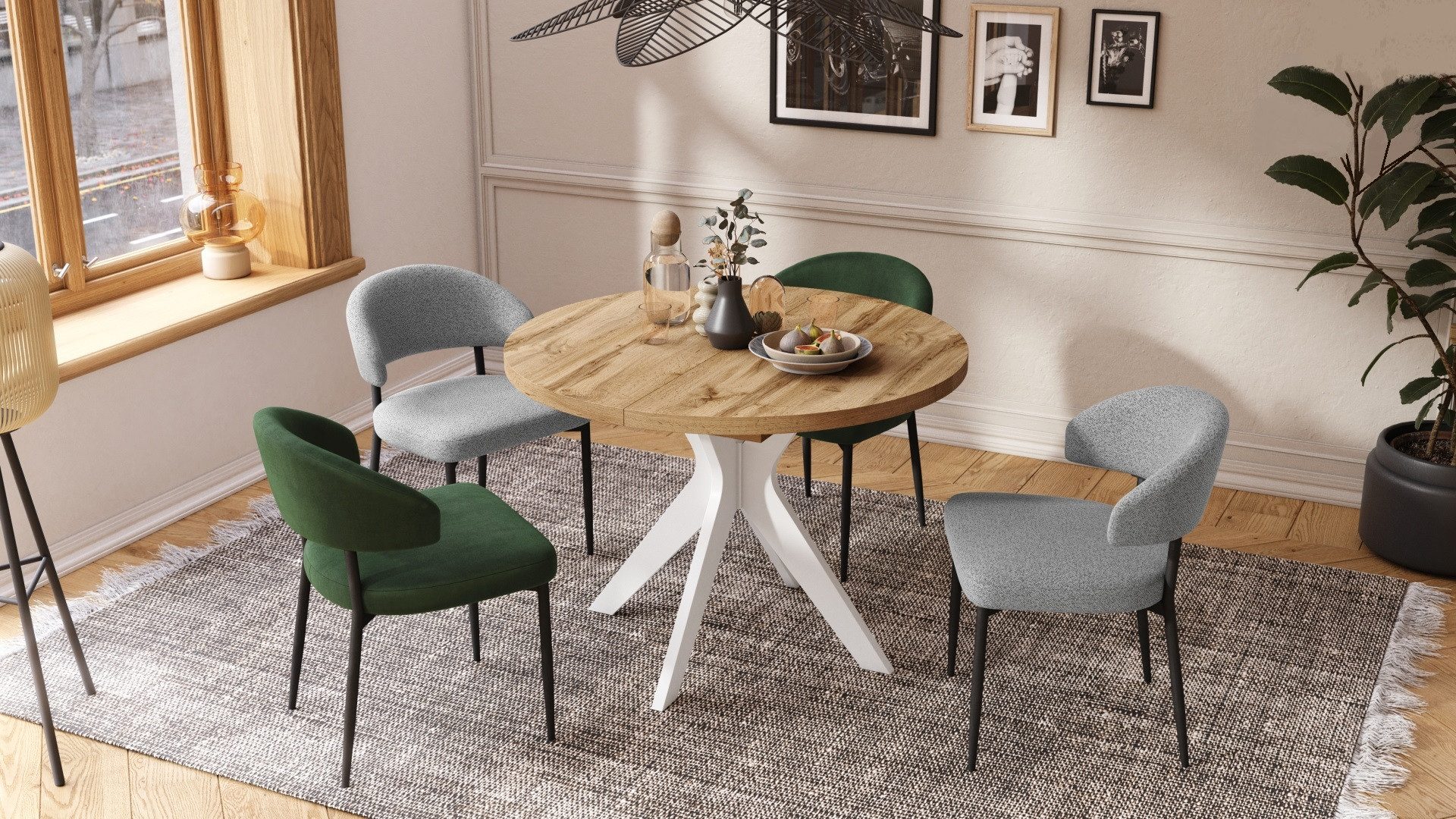 designimpex Esstisch Design Esstisch Renzo ausziehbar günstig online kaufen