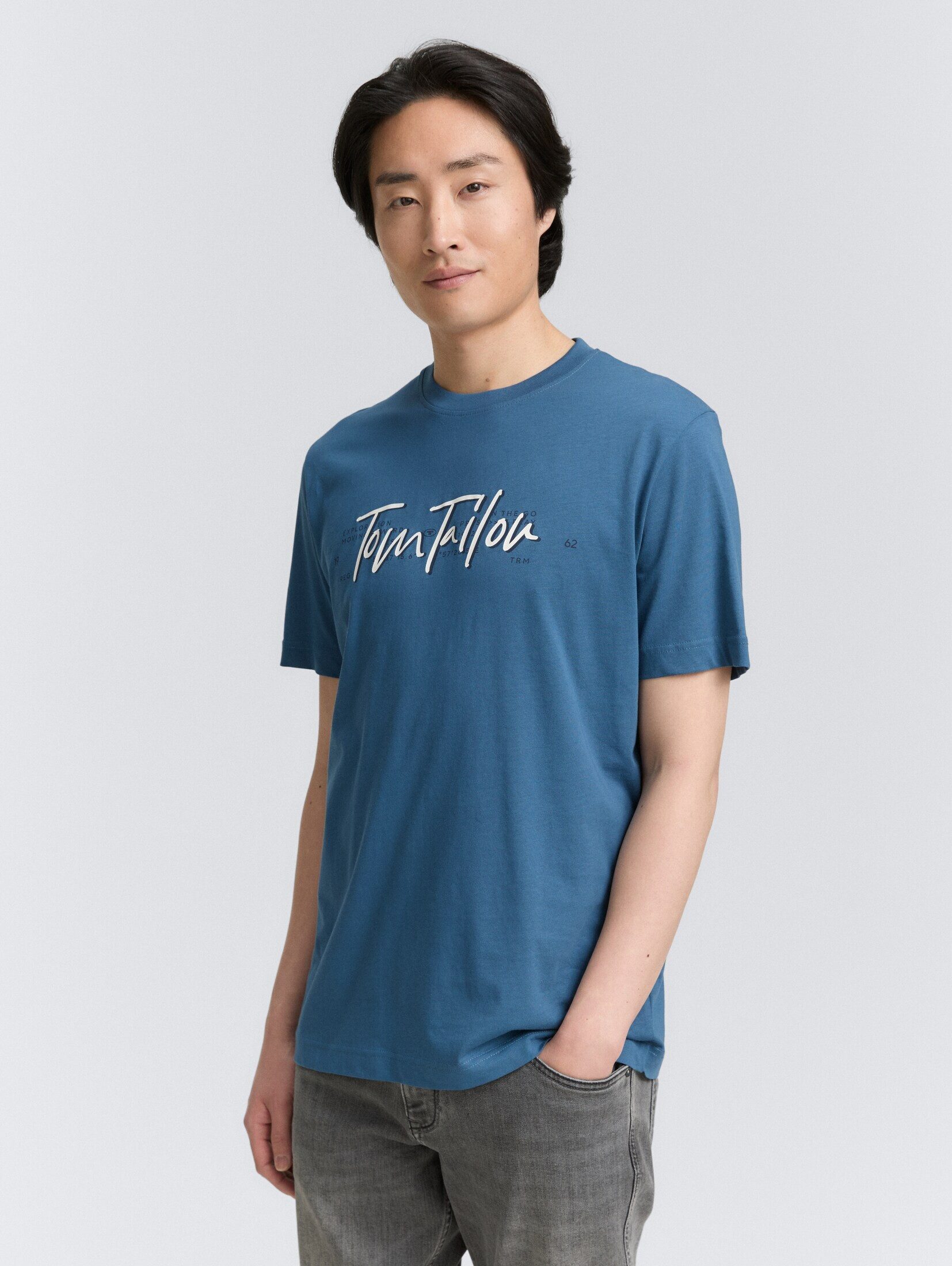 TOM TAILOR T-Shirt T-Shirt T-Shirt mit Logo-Print günstig online kaufen