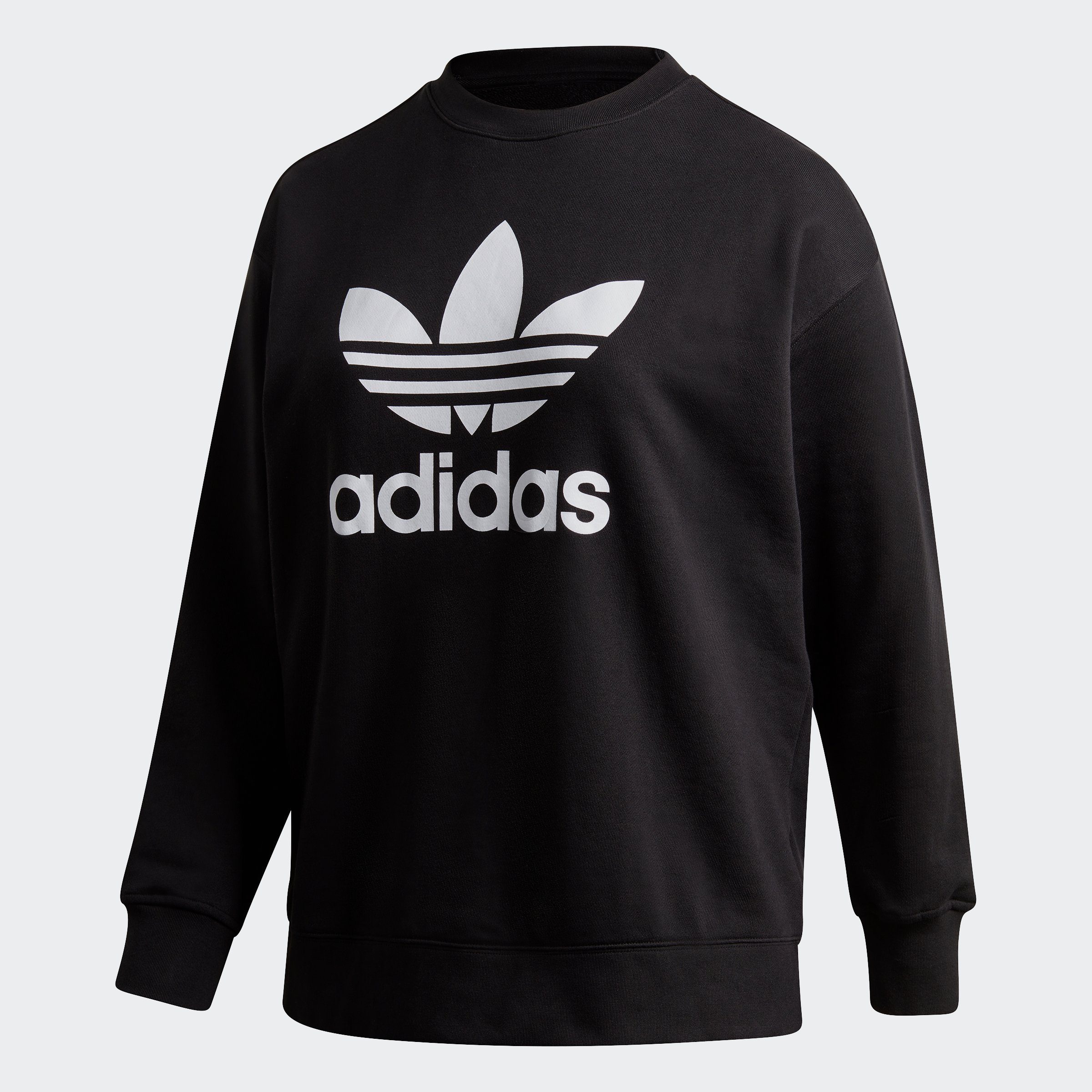 – TREFOIL adidas BLACK/WHITE Originals GROSSE Sweatshirt GRÖSSEN