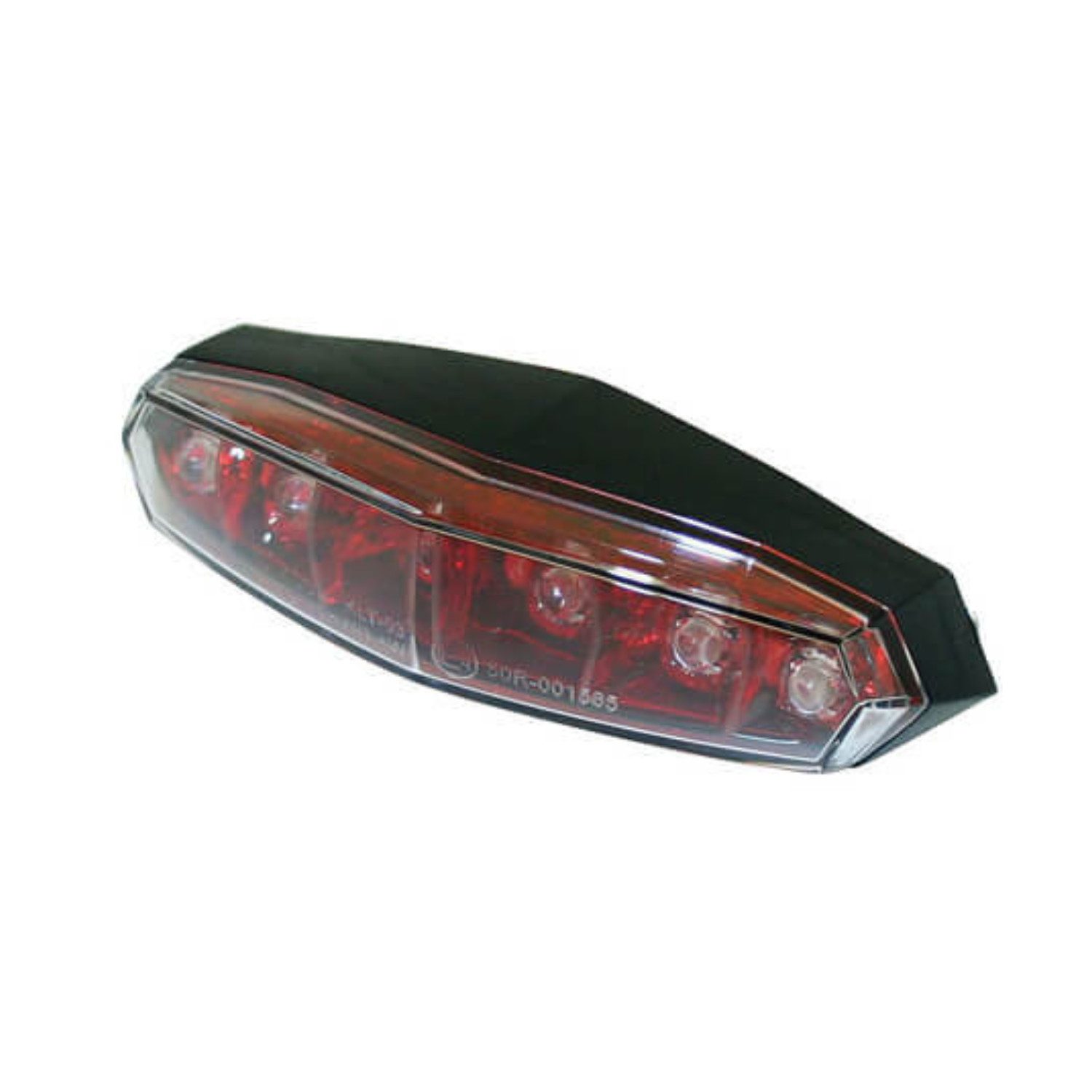 Koso Fahrrad-Rücklicht Mini LED-Rücklicht, roter Reflektor mit Klarglas, mit Befestigungsbol