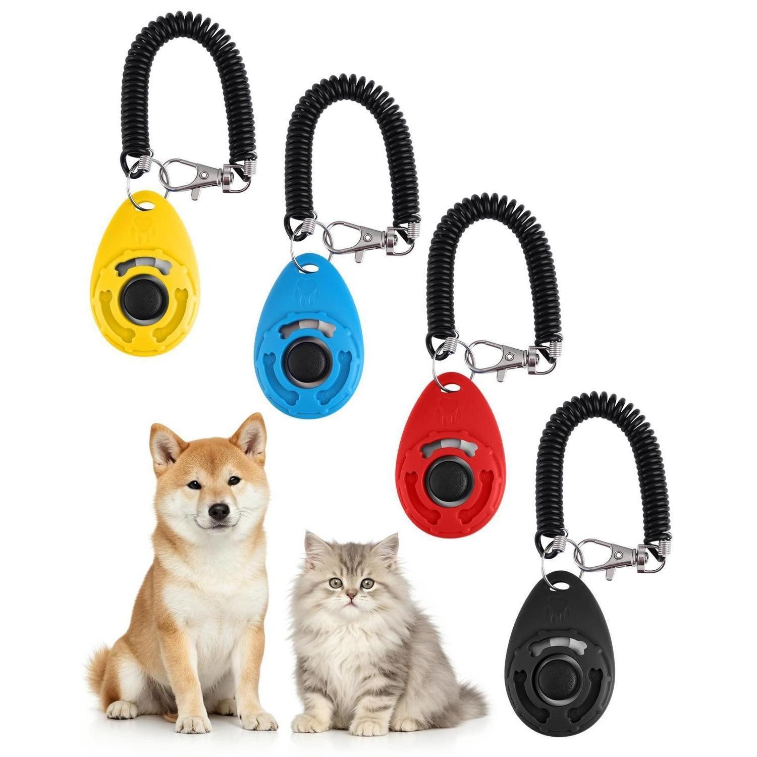 LuxusKollektion Klicker Hundeklicker Set 4-teilig Farbenfroh