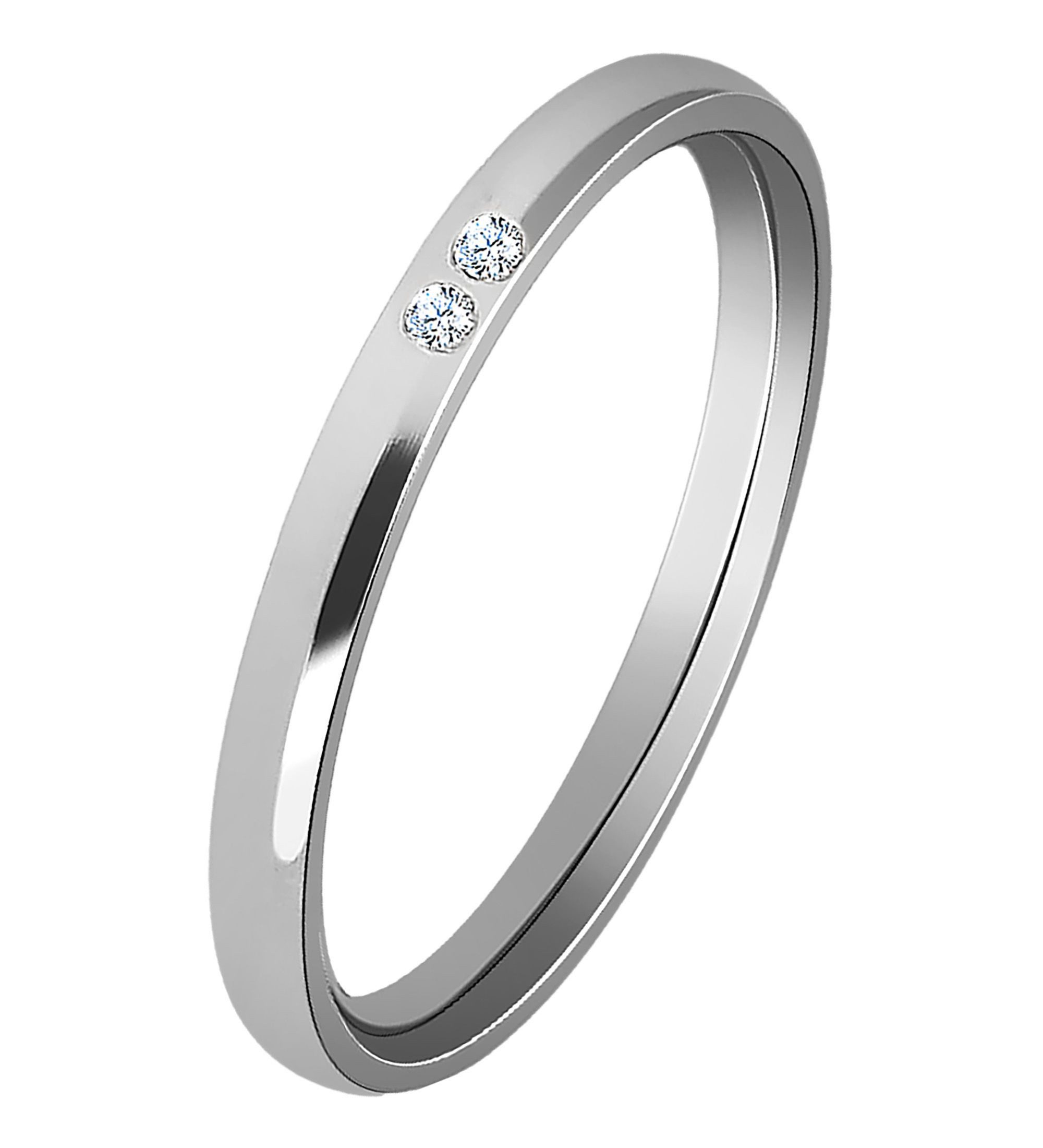AKZENT Fingerring Silvi Edelstahl silber Damen, Damen Ring günstig online kaufen
