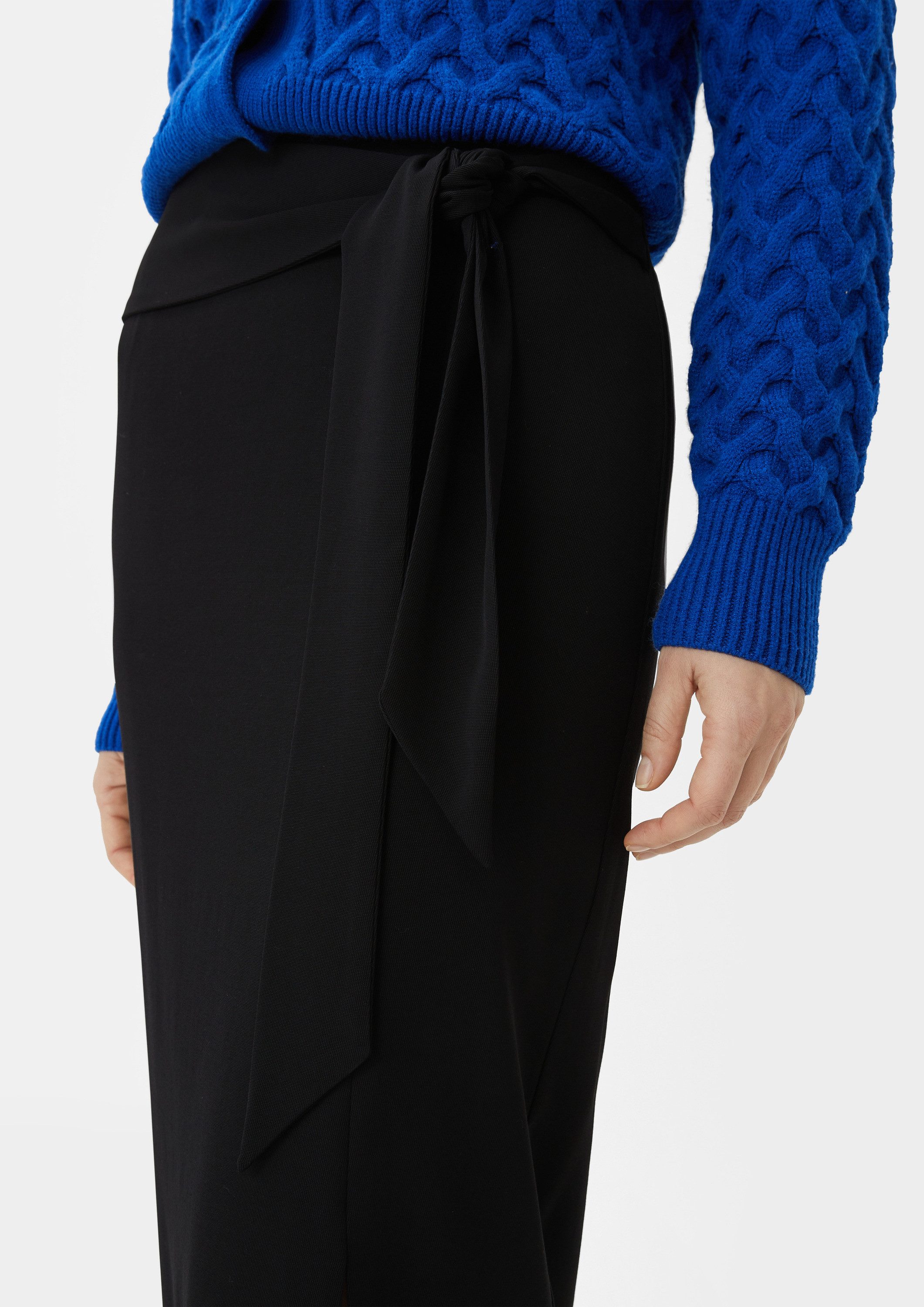 comma Midirock Rock Midi-Rock mit Bindegürtel