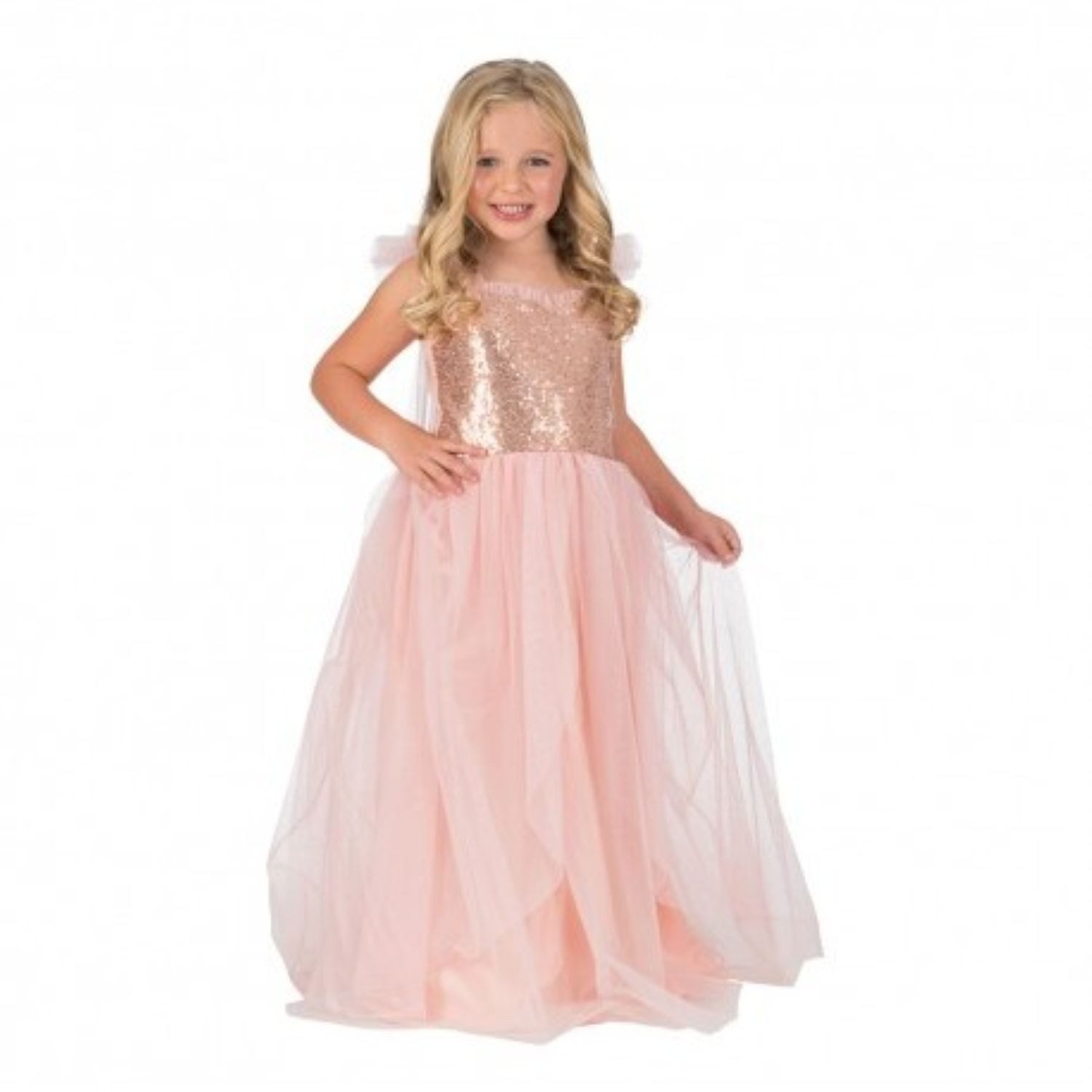 CHAKS Kostüm Prinzessin Kostüm 'Rosalia' für Mädchen, Rosa Gli