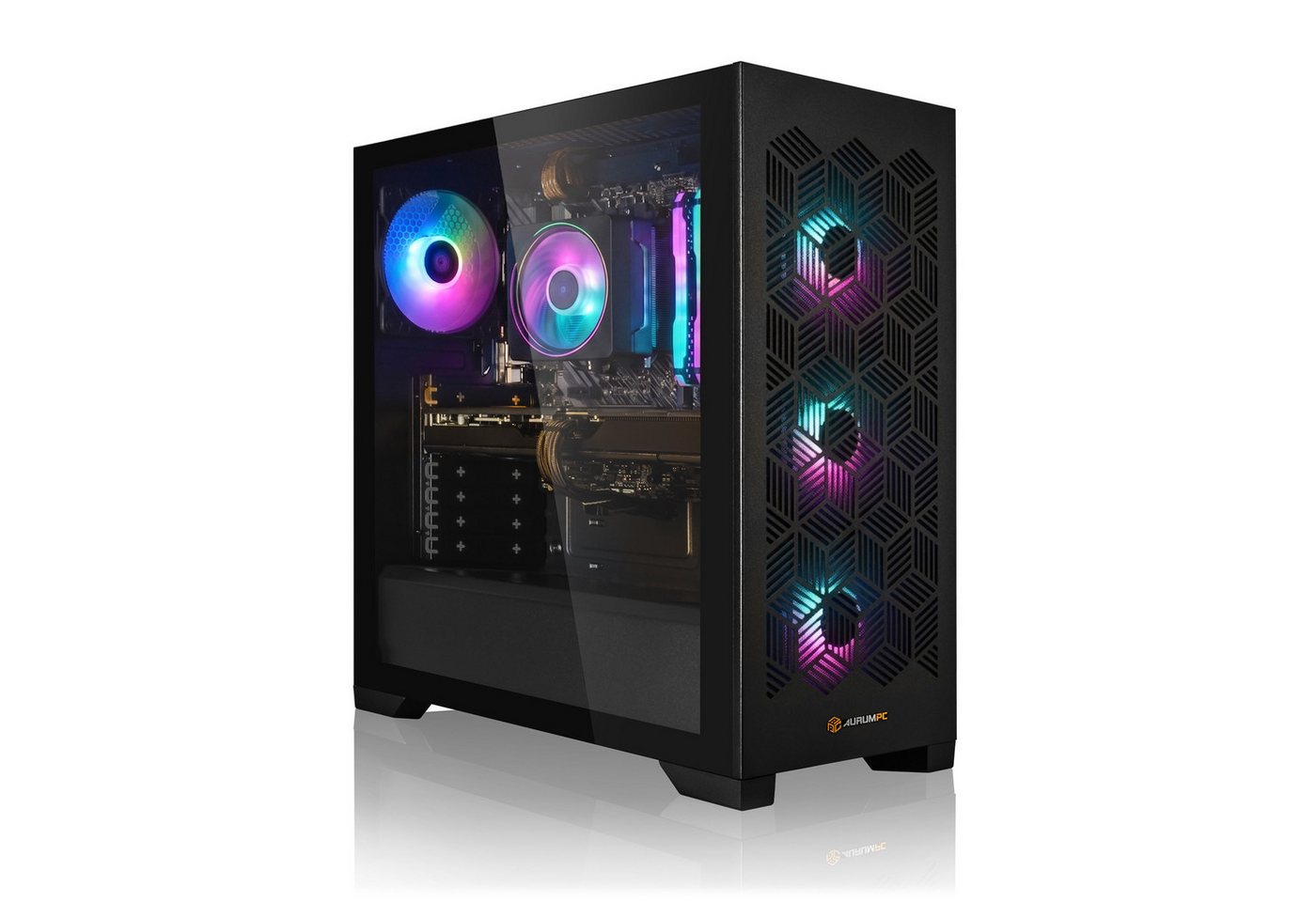 AurumPC R7 5700X mit RTX5060Ti 16GB und 32GB DDR4 RAM Gaming-PC (AMD Ryzen 7 5700X, GeForce RTX 5060Ti, 32 GB RAM, 1000 GB SSD, Luftkühlung, Windows 11, WLAN)