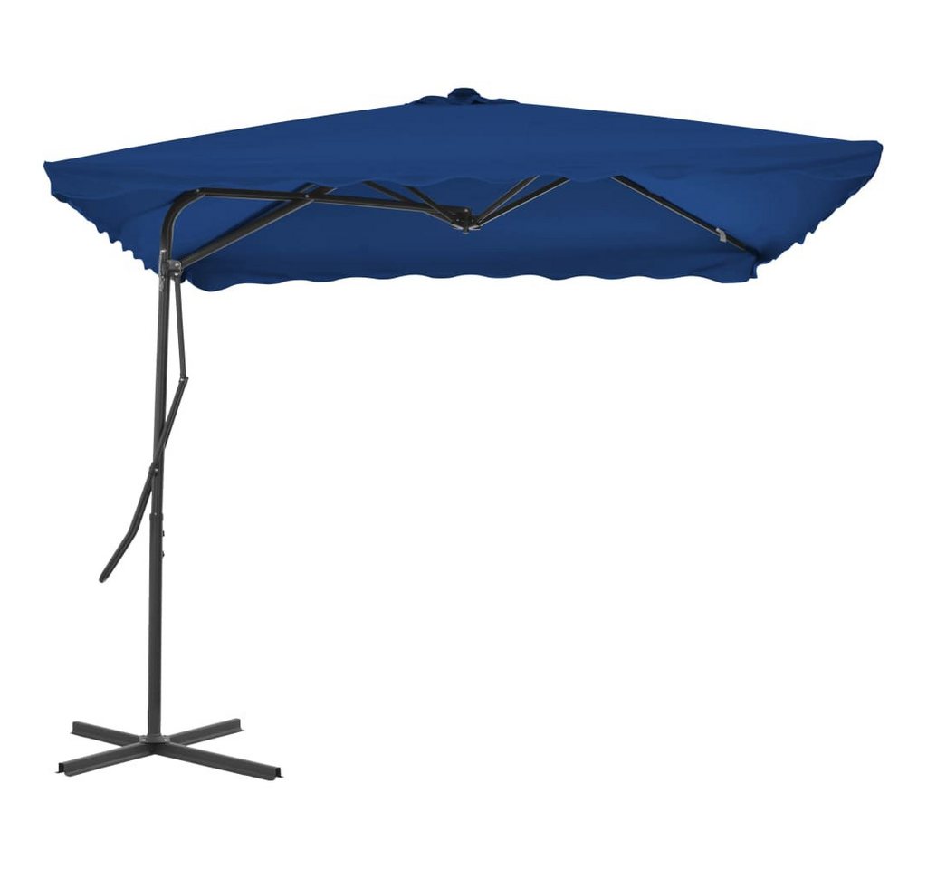 Thumbnail - vidaXL Sonnenschirm Sonnenschirm mit Stahl-Mast 250x250x230 cm Blau