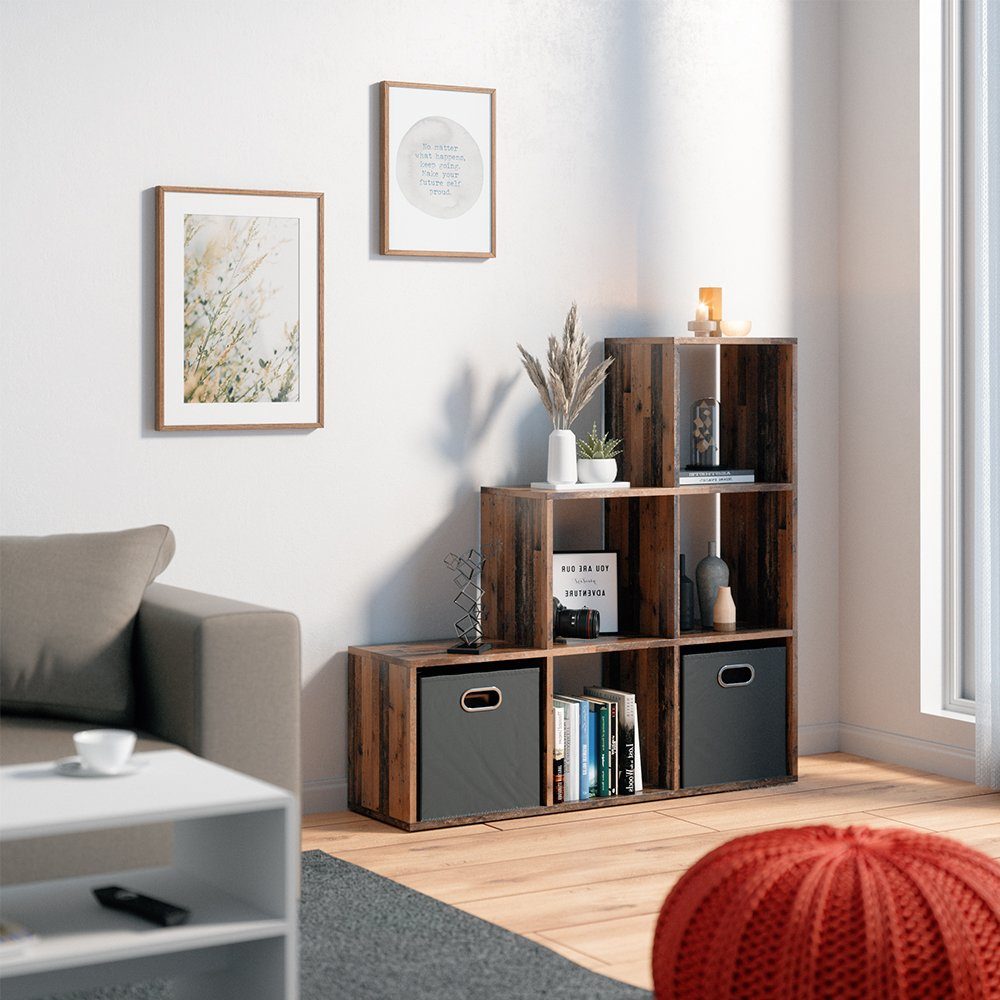 Vicco Raumteiler, Antikholz, 107.2 x 107.8 cm, Drehbar günstig online kaufen