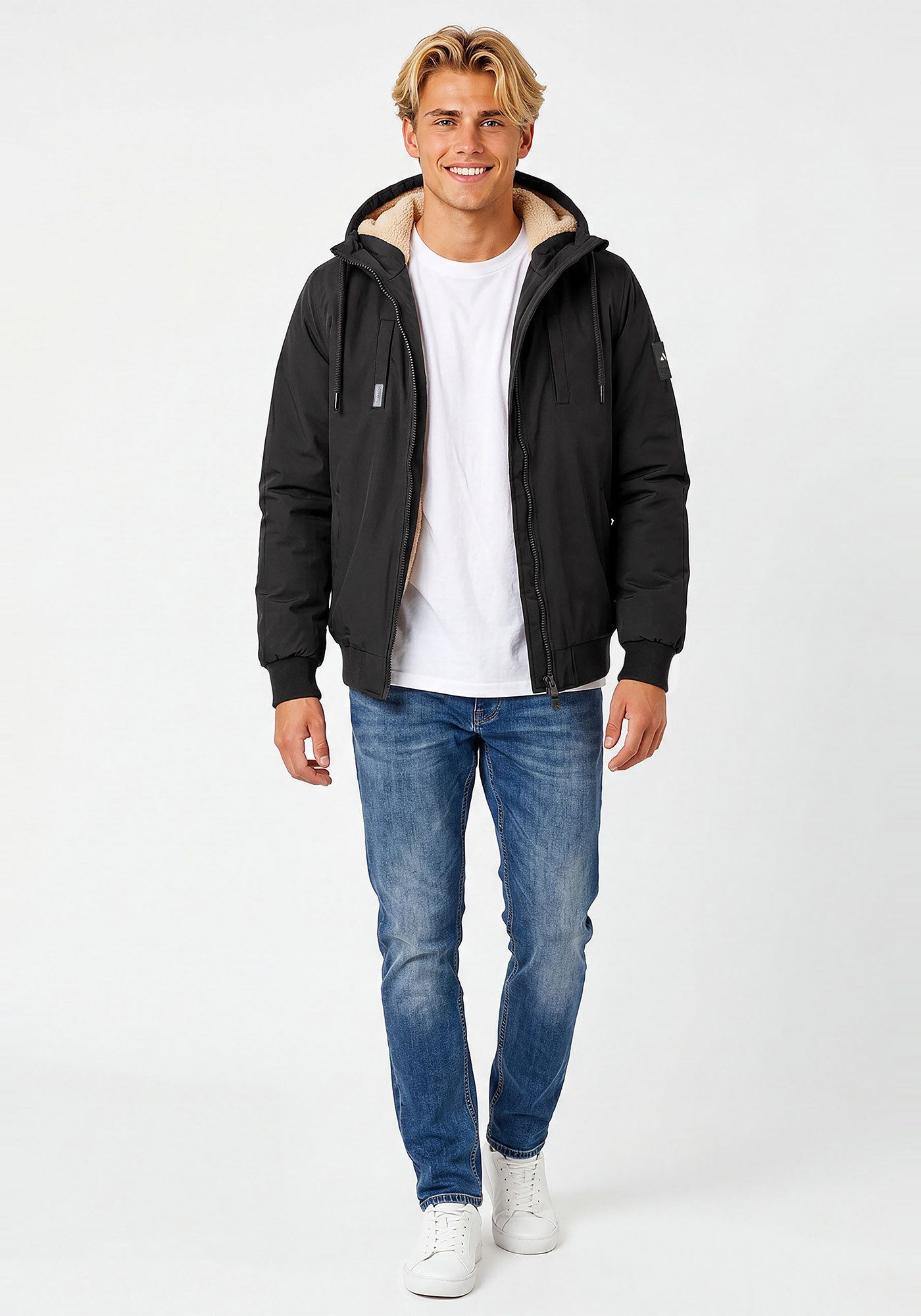 Alessandro Salvarini Winterjacke ASPedro innen mit warmem Teddyfell