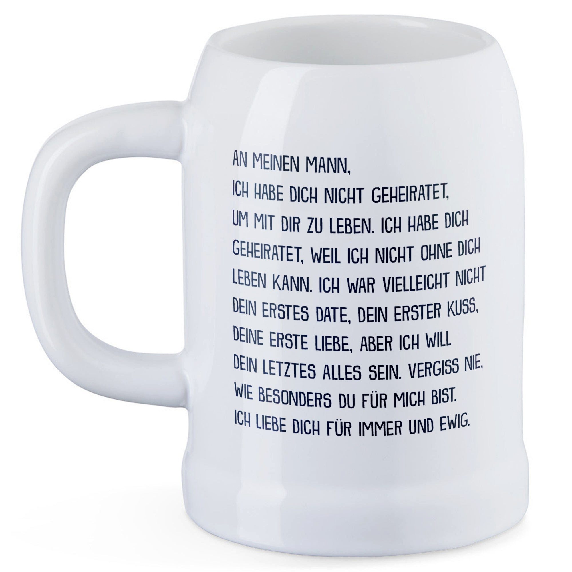 22Feels Bierkrug Schwiegersohn Geschenk Hochzeit Männer Weihnachten Geburtstag, Keramik, IN DEUTSCHLAND BEDRUCKT, Spülmaschinenfest