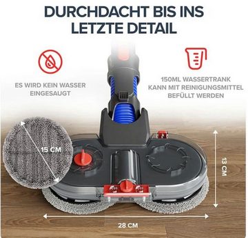 UE Stock Staubsaugerrohr-Adapter Wischaufsatz Staubsaugeraufsatz passend für Dyson V7 V8 V10 V11 V15, *** BESTER PREIS ***