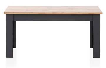 Furn.Design Esstisch Ribera (Küchentisch in matt grau und Wotan Eiche, 160 x 90 cm), für bis zu 6 Personen