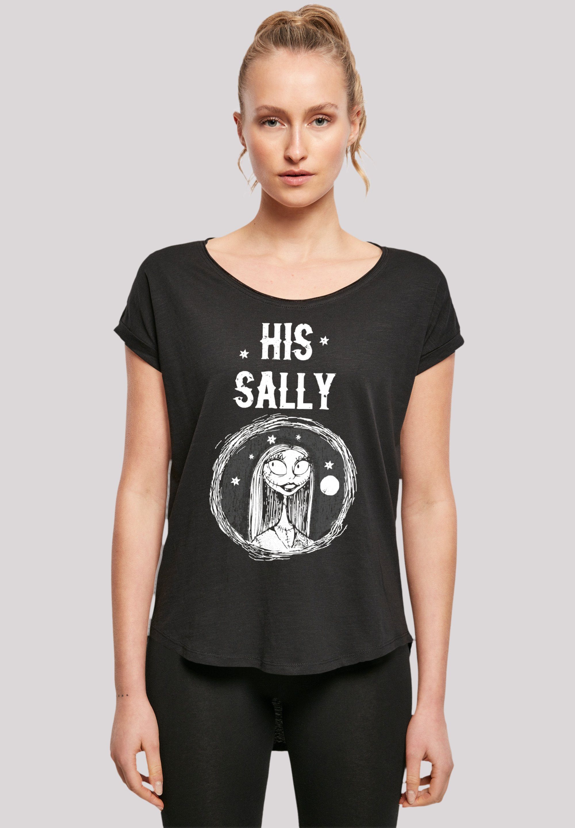 F4NT4STIC T-Shirt Disney Nightmare Before Christmas His Sally Premium  Qualität, Sehr weicher Baumwollstoff mit hohem Tragekomfort