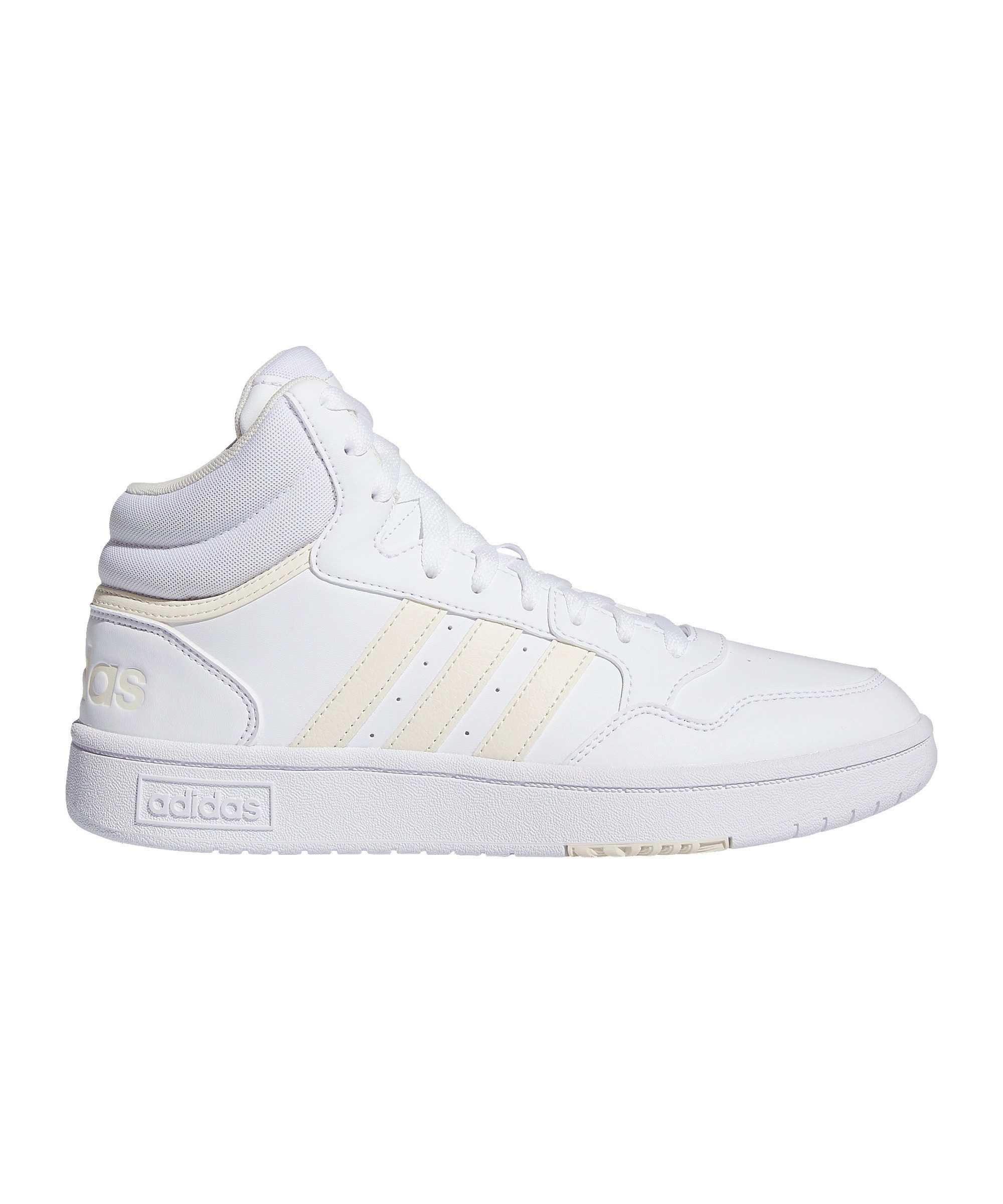 adidas Performance Hoops 3 Mid Sneaker Damen Weiß Sneaker