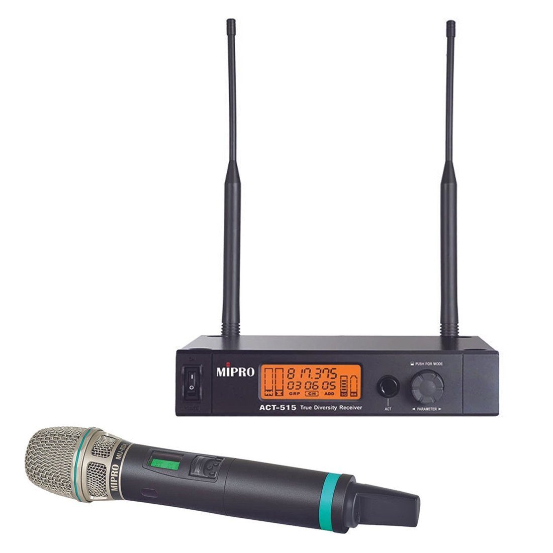 Mipro Audio Mikrofon Mipro ACT-515 Empfänger mit Handsender 823-832 MHz