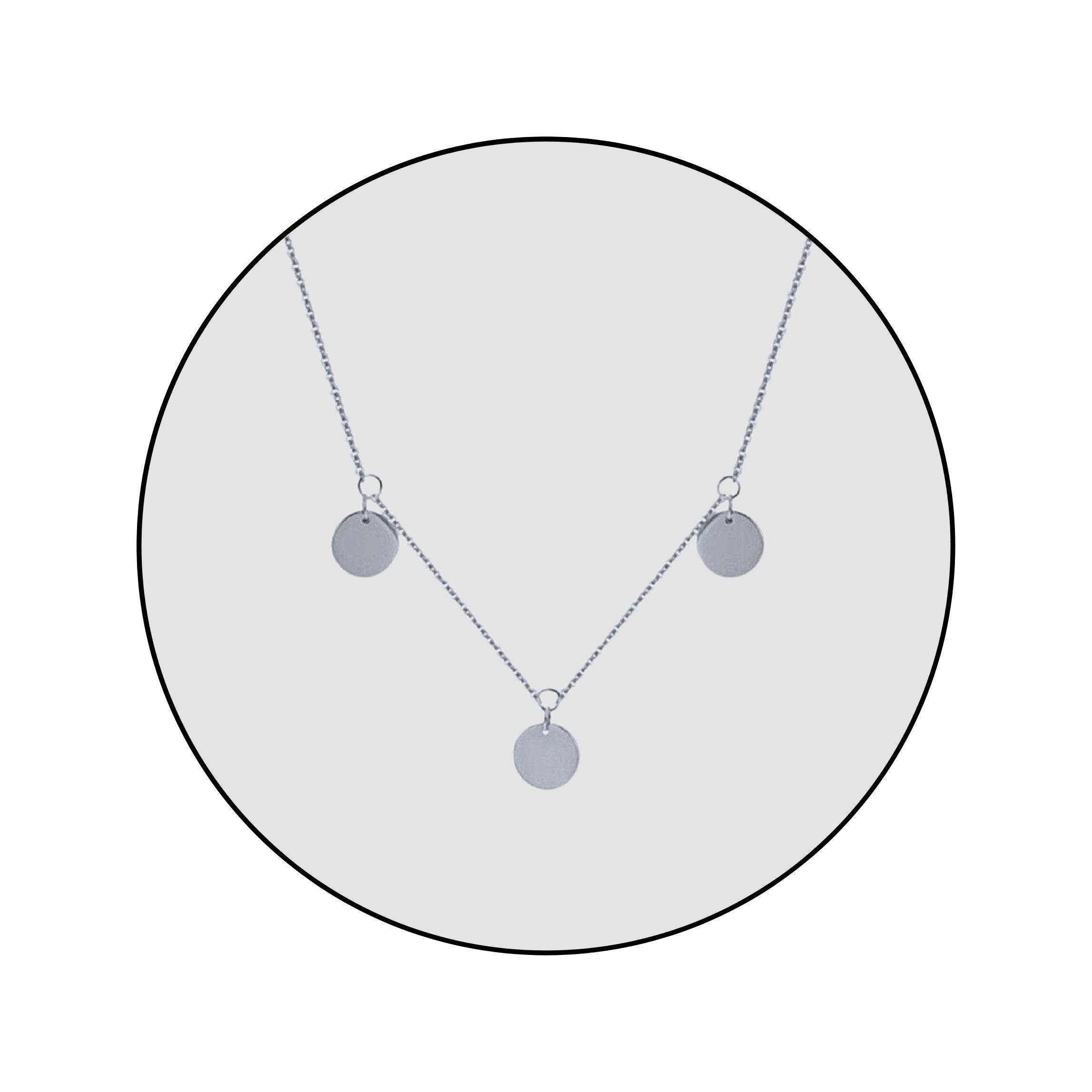 Edelstahlkette Edelstahl Plättchen Schmuck Halskette