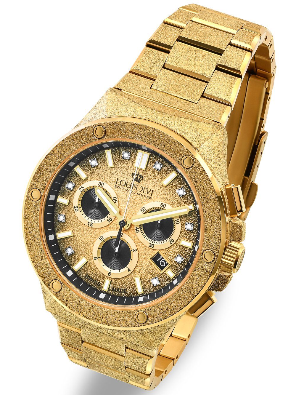 LOUIS XVI Quarzuhr Louis XVI LXVI1213 Le Monarque Chronograph Herrenuhr 42m günstig online kaufen