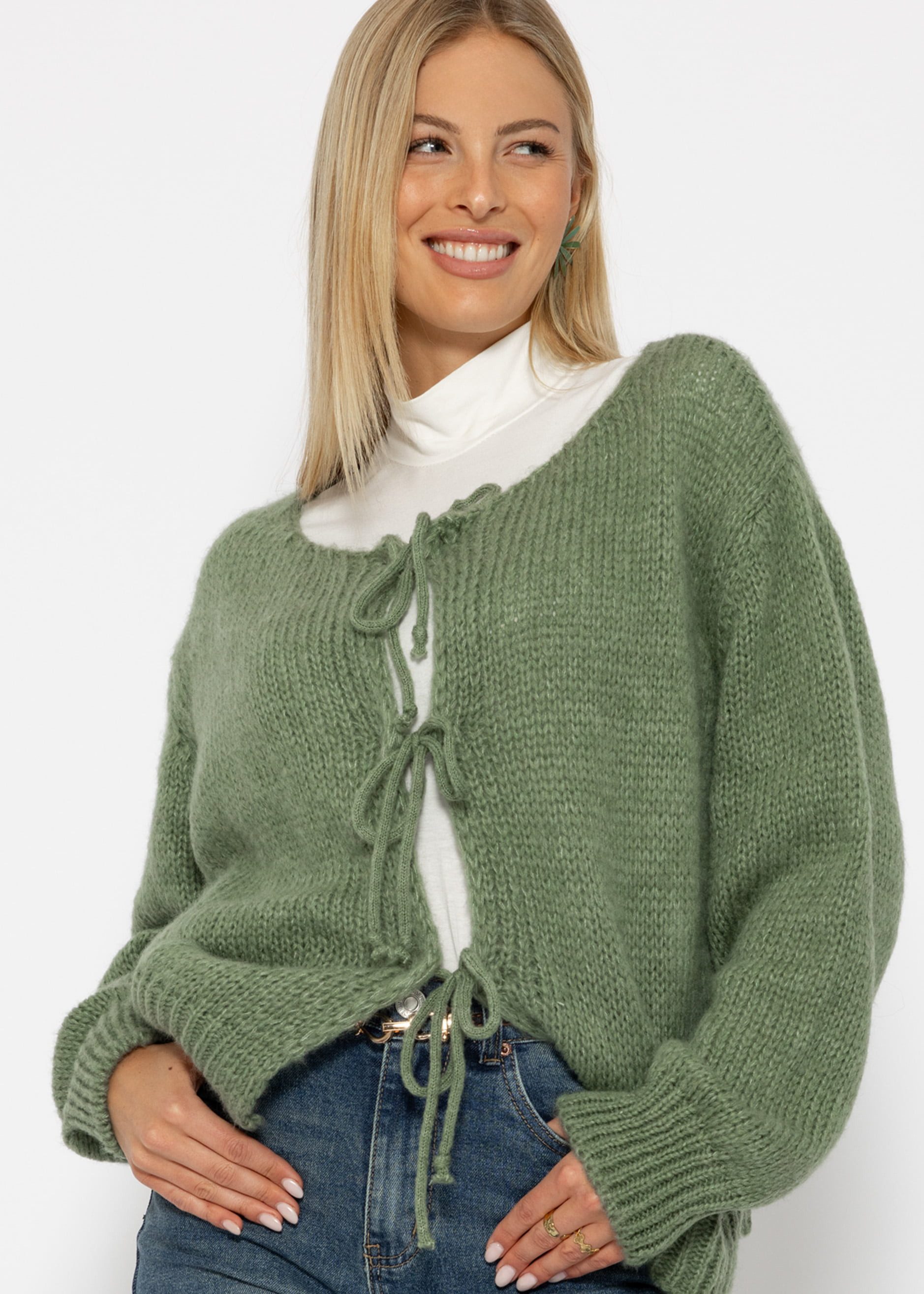 SASSYCLASSY Cardigan Oversize Strickjacke Damen mit günstig online kaufen