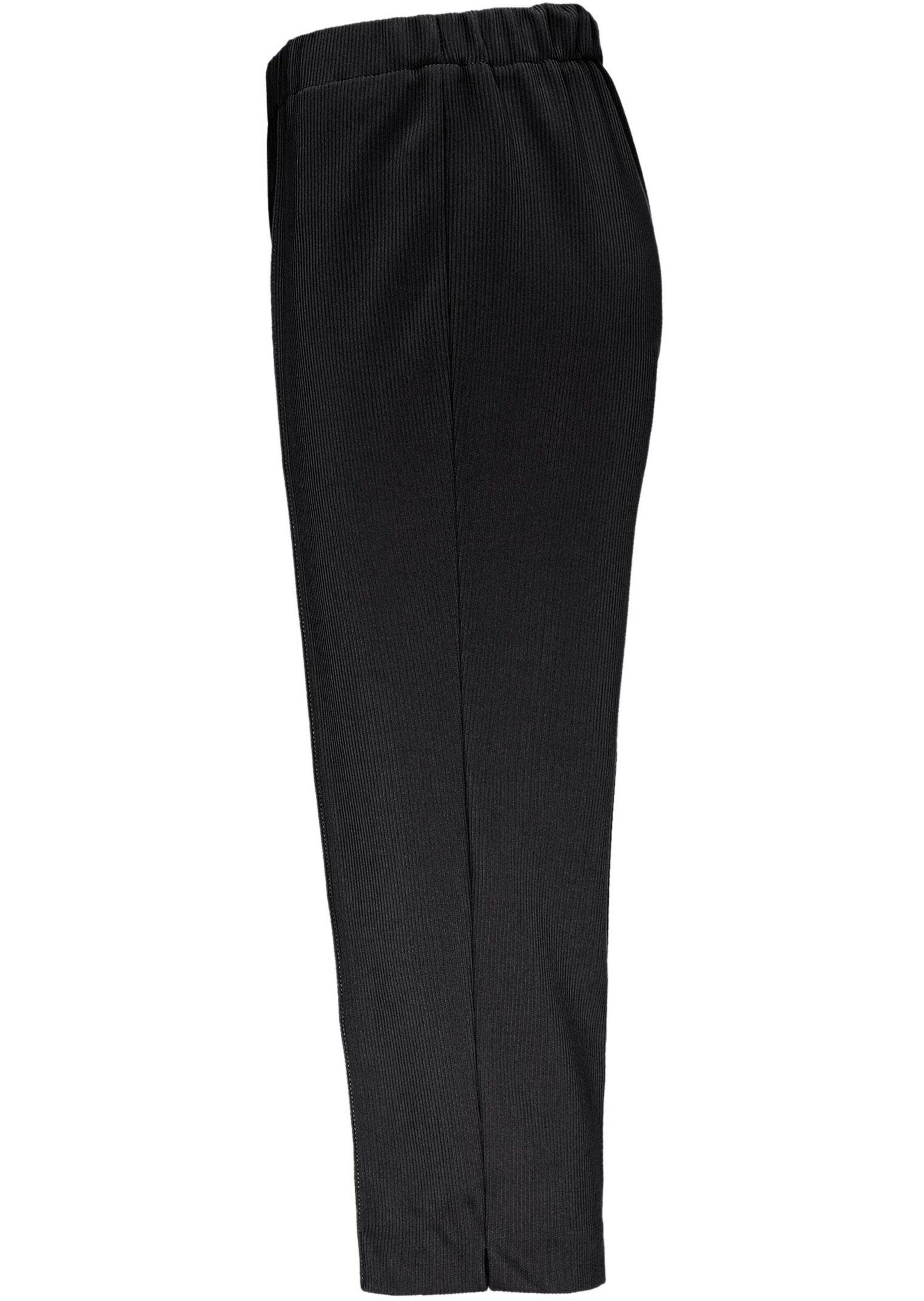 GOLDNER Caprihose Kurzgröße: Sportive 7/8-Hose mit Biesen Stoffhose mit Sch günstig online kaufen